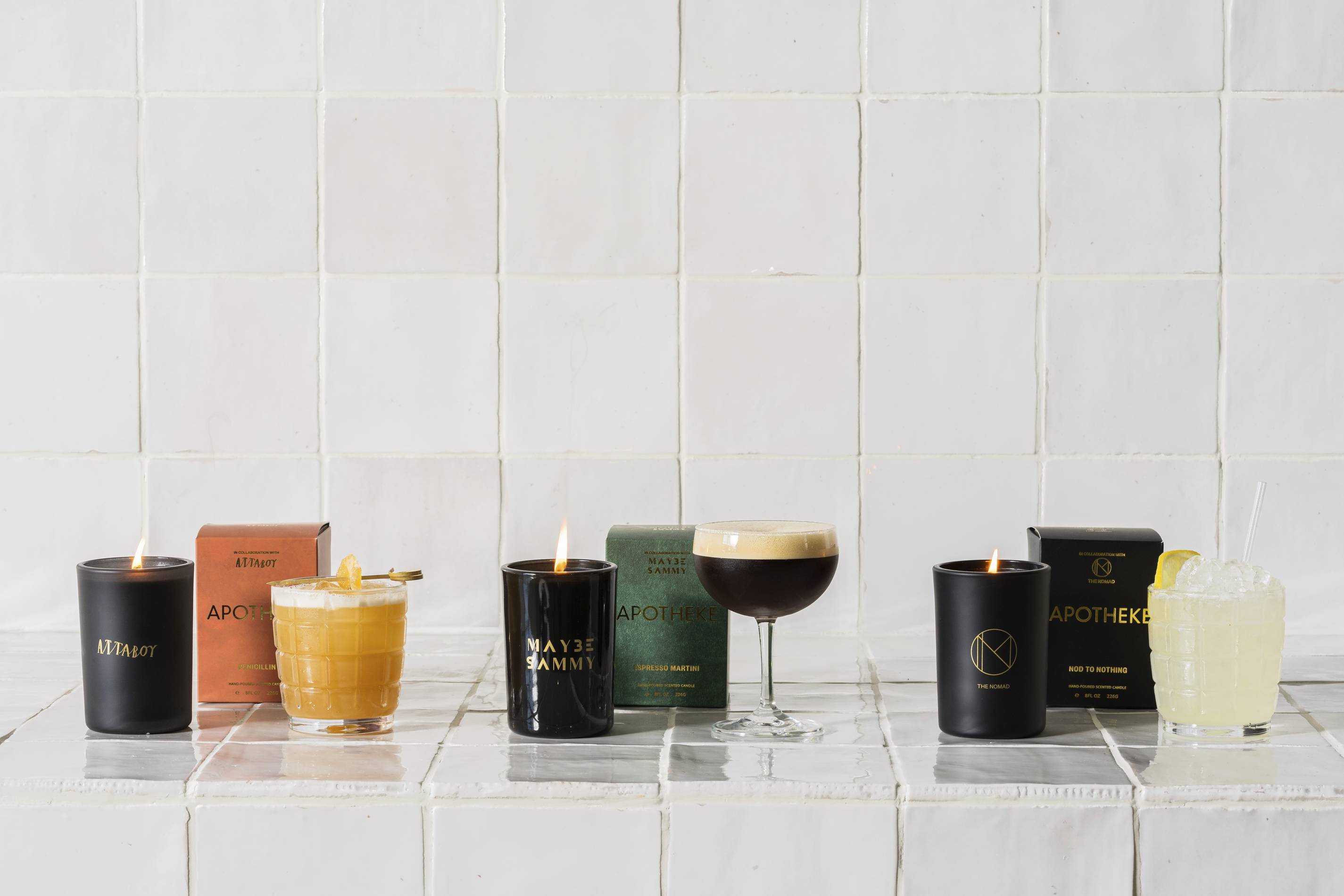 Apotheke World's Best Bars candle collection