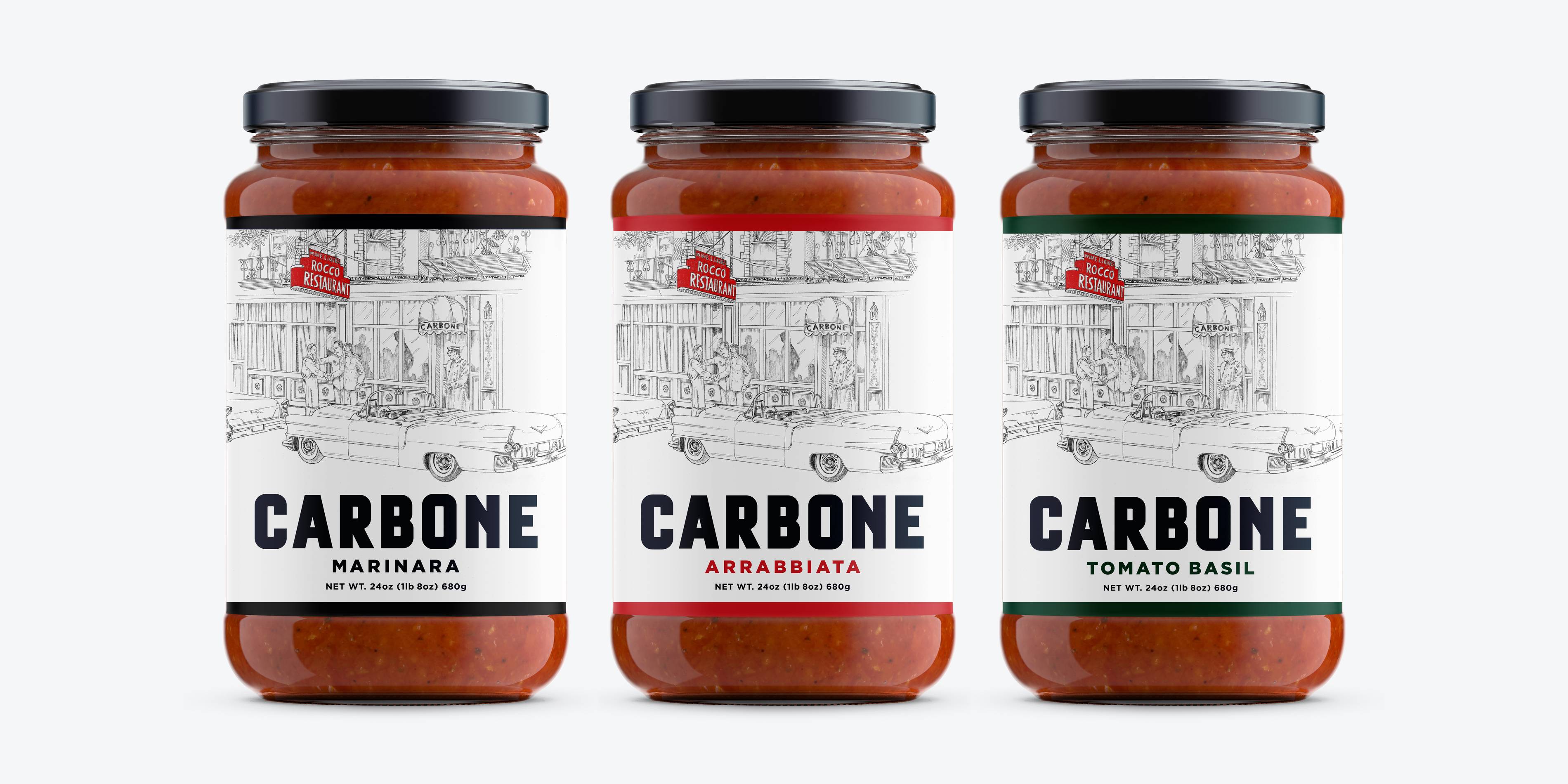 Carbone Fine Food presents Carbone original pasta sauces