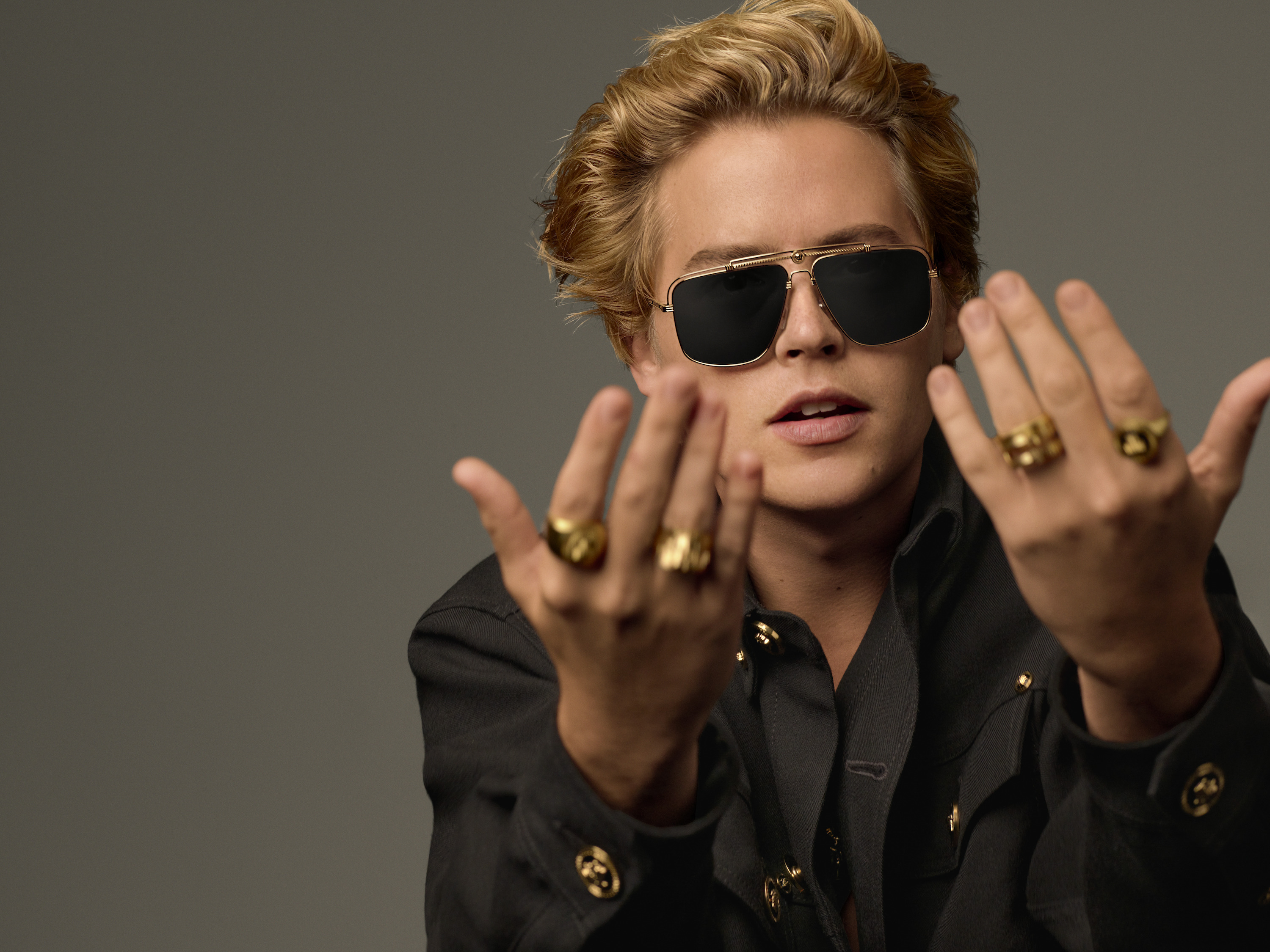 Cole Sprouse x Versace eyewear collection