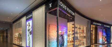 The Louis Vuitton pop-up store in the Brookfield Place mall in New York on  Sunday, October 29, 2017. The store is a tie-in with the Volez, Voguez,  Voyagez-Louis Vuitton exhibition. The store
