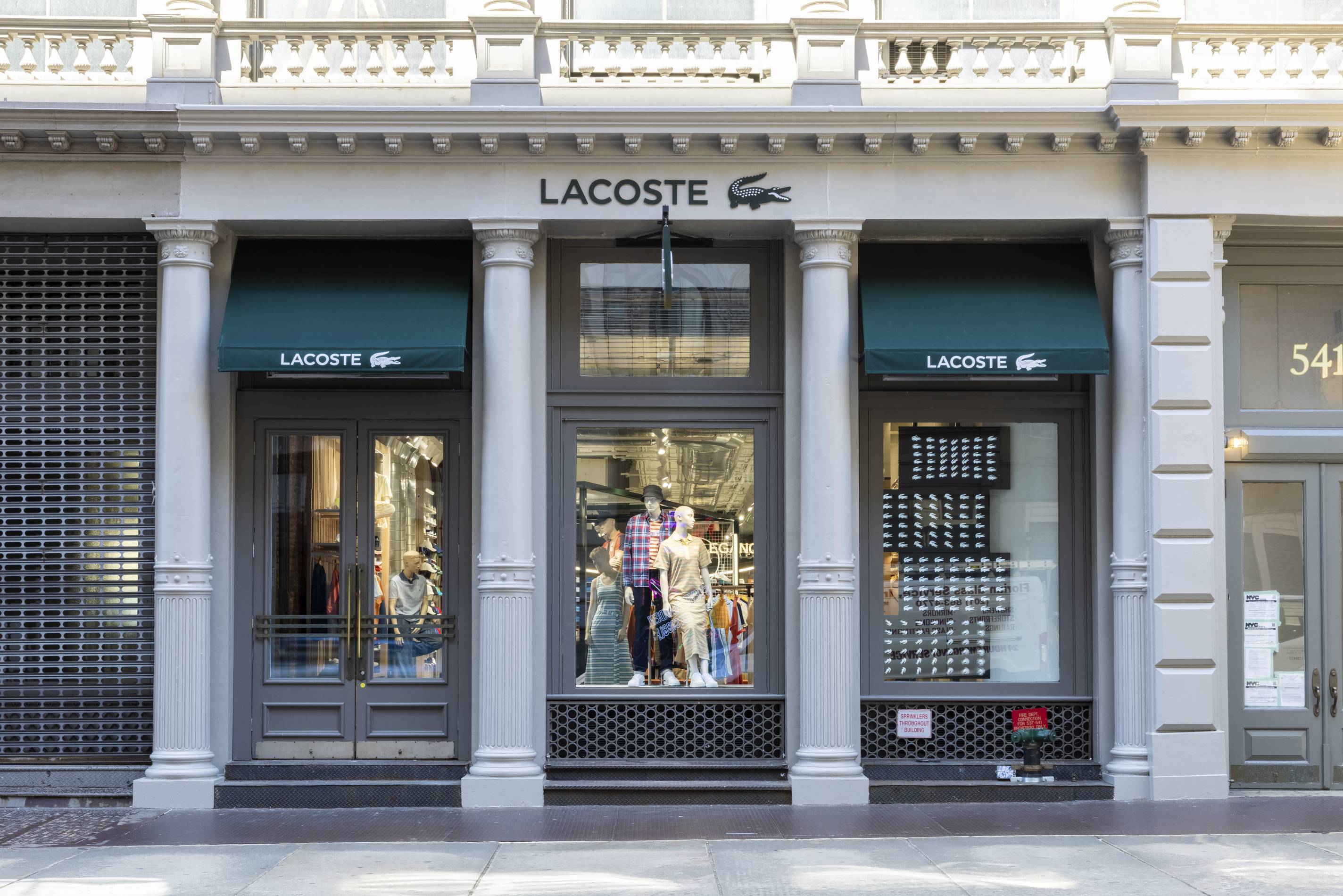 Lacoste flagship nyc soho exterior