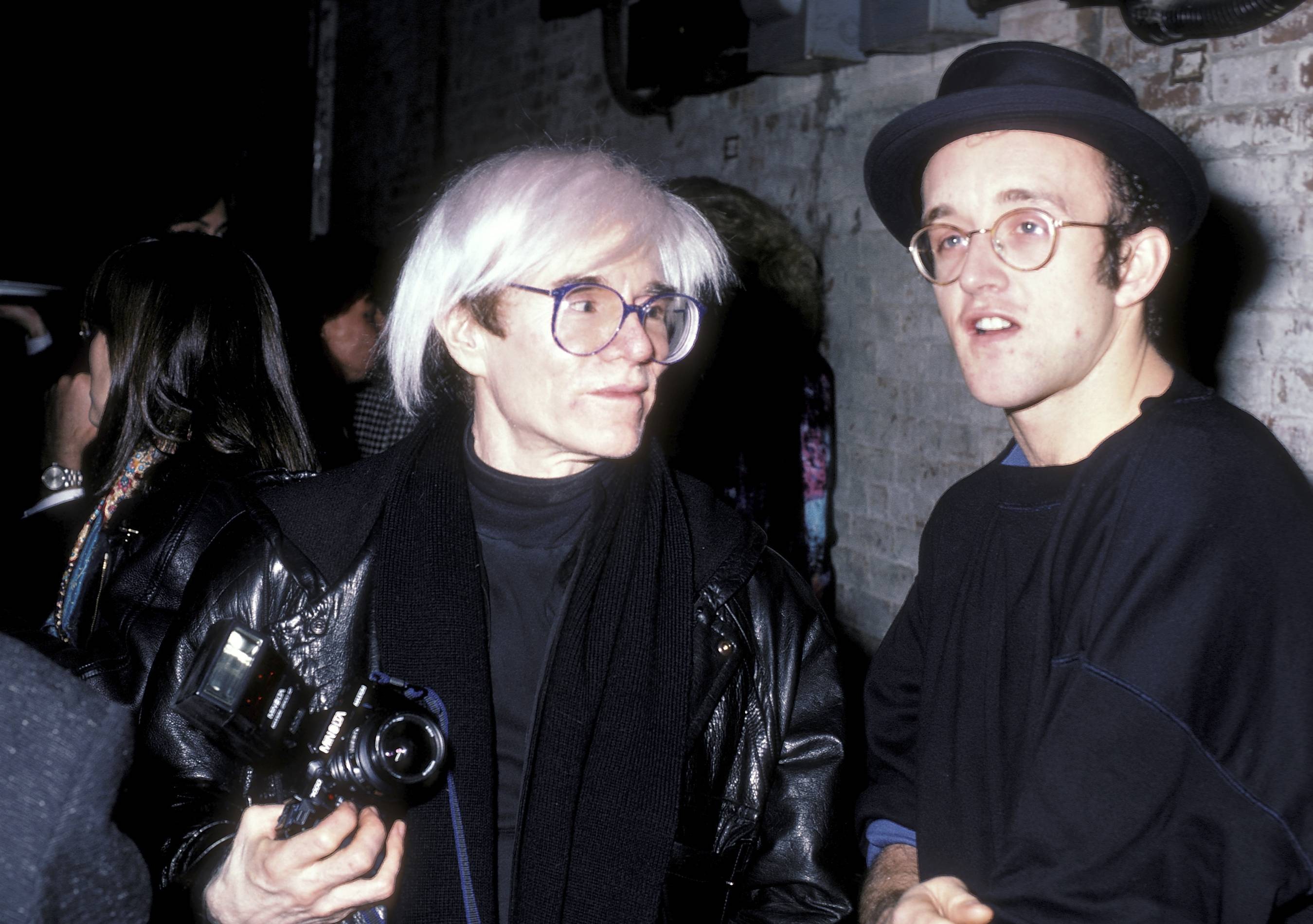 andy warhol and keith haring in the 1980s