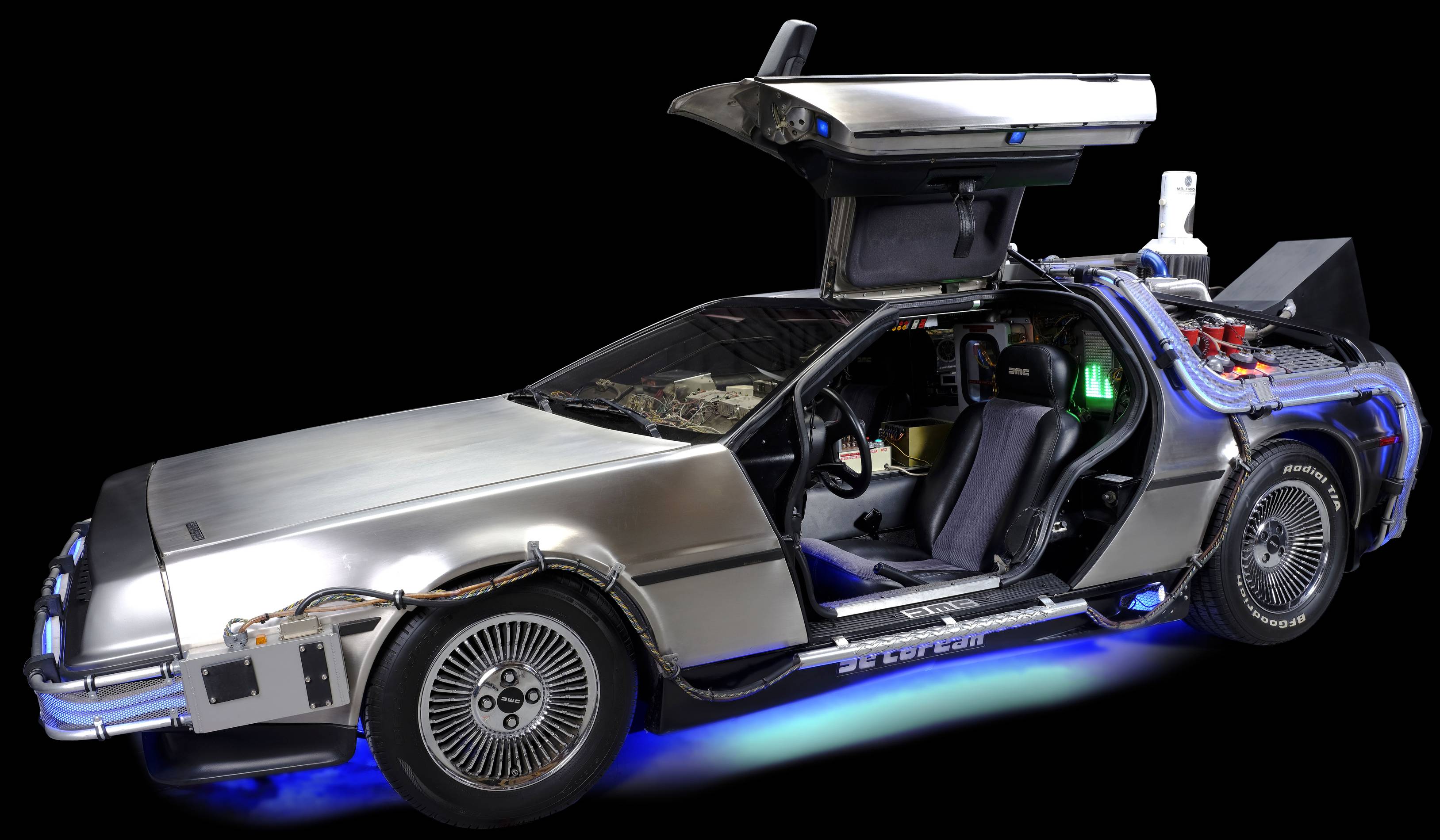 light-up full-size DeLorean time machine  replica