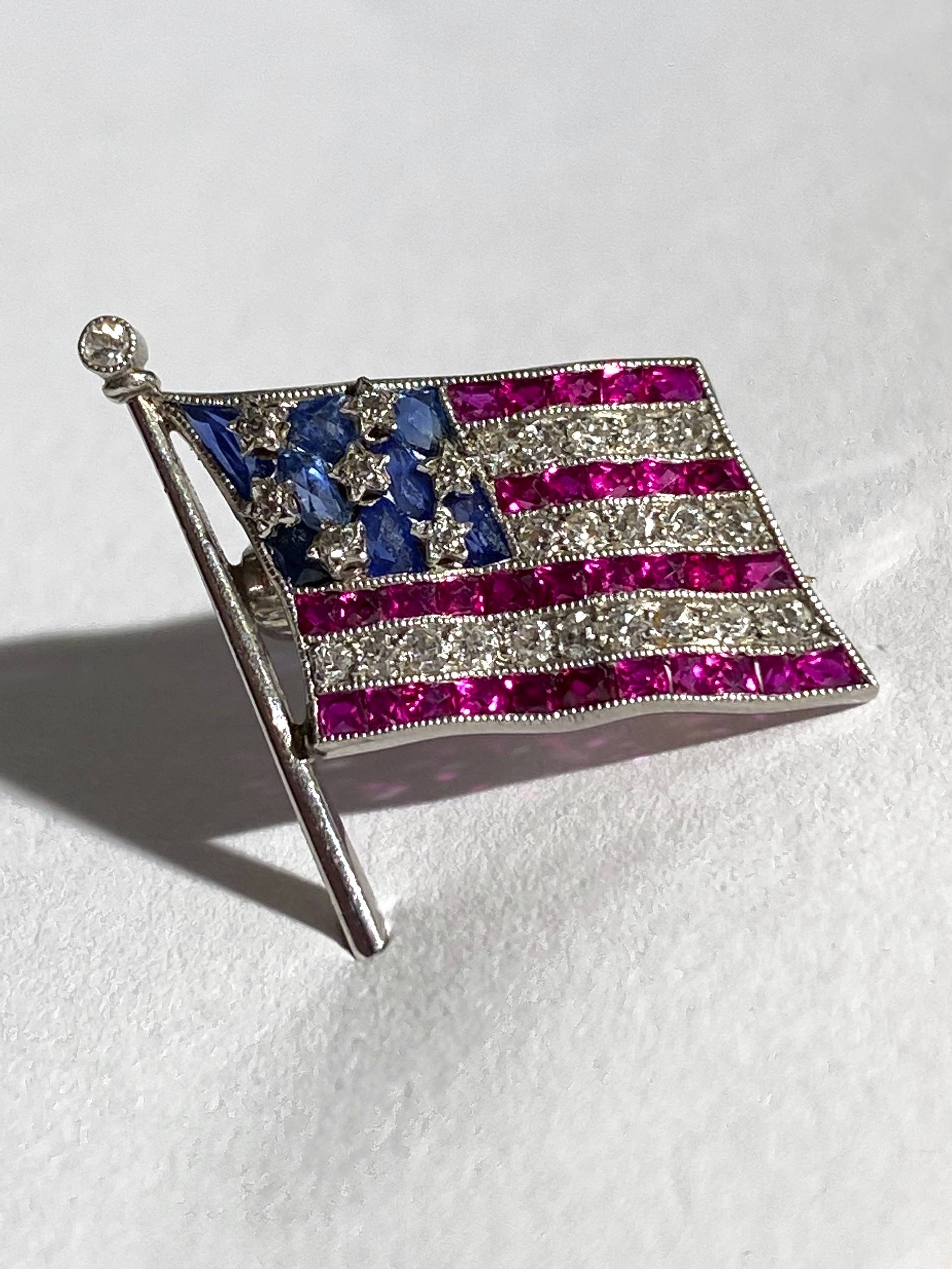 FDR's diamond flag pin