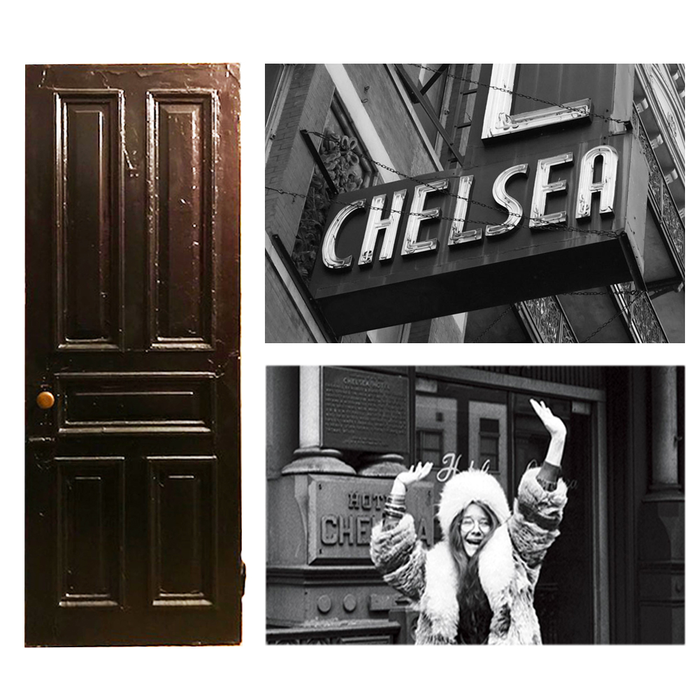 Janos Joplin's door from the Chelsea Hotel