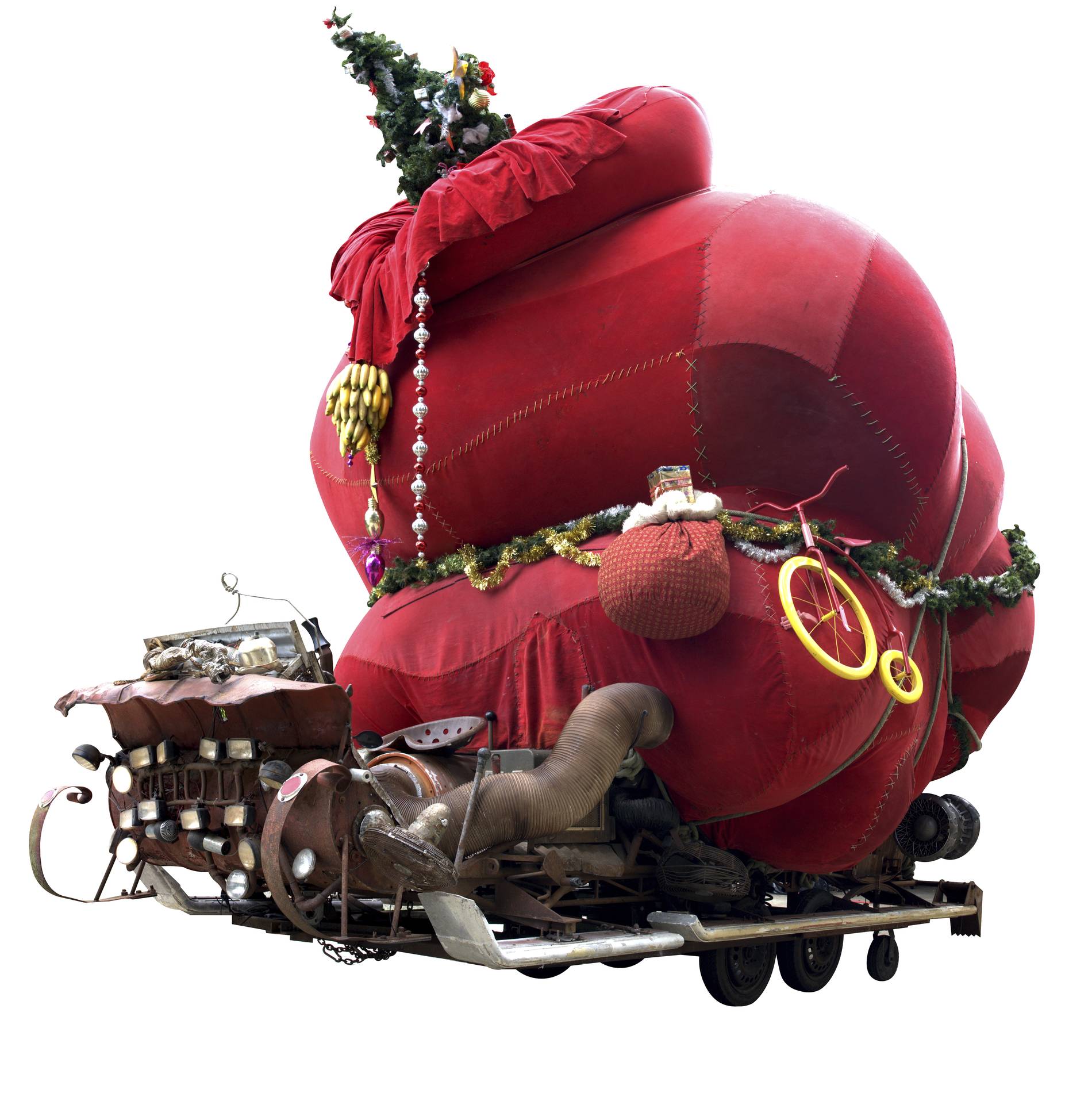Full-size elf sleigh from The Grinch