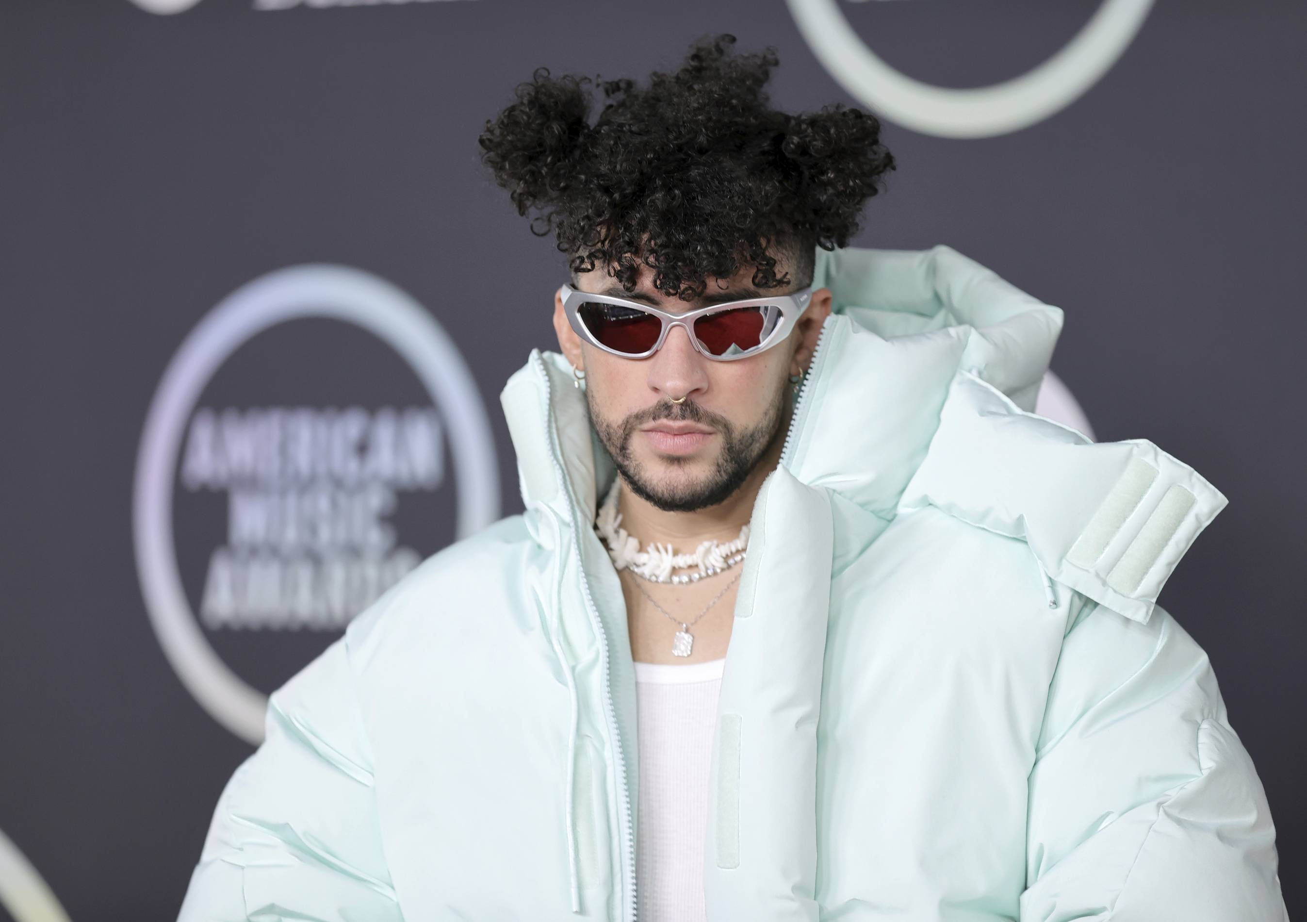 Bad Bunny at the American Music Awards in 2021