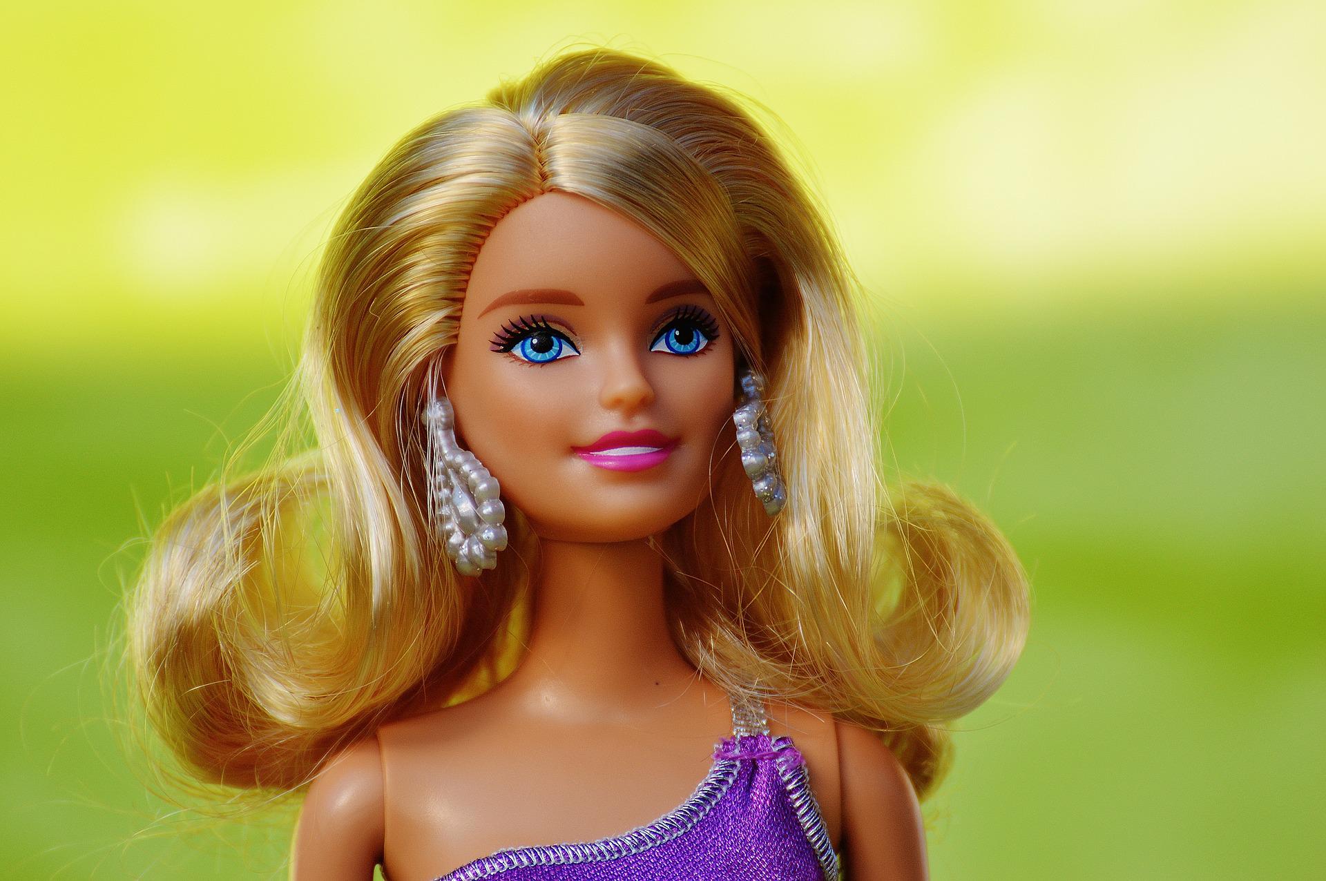 a portrait of a barbie doll 