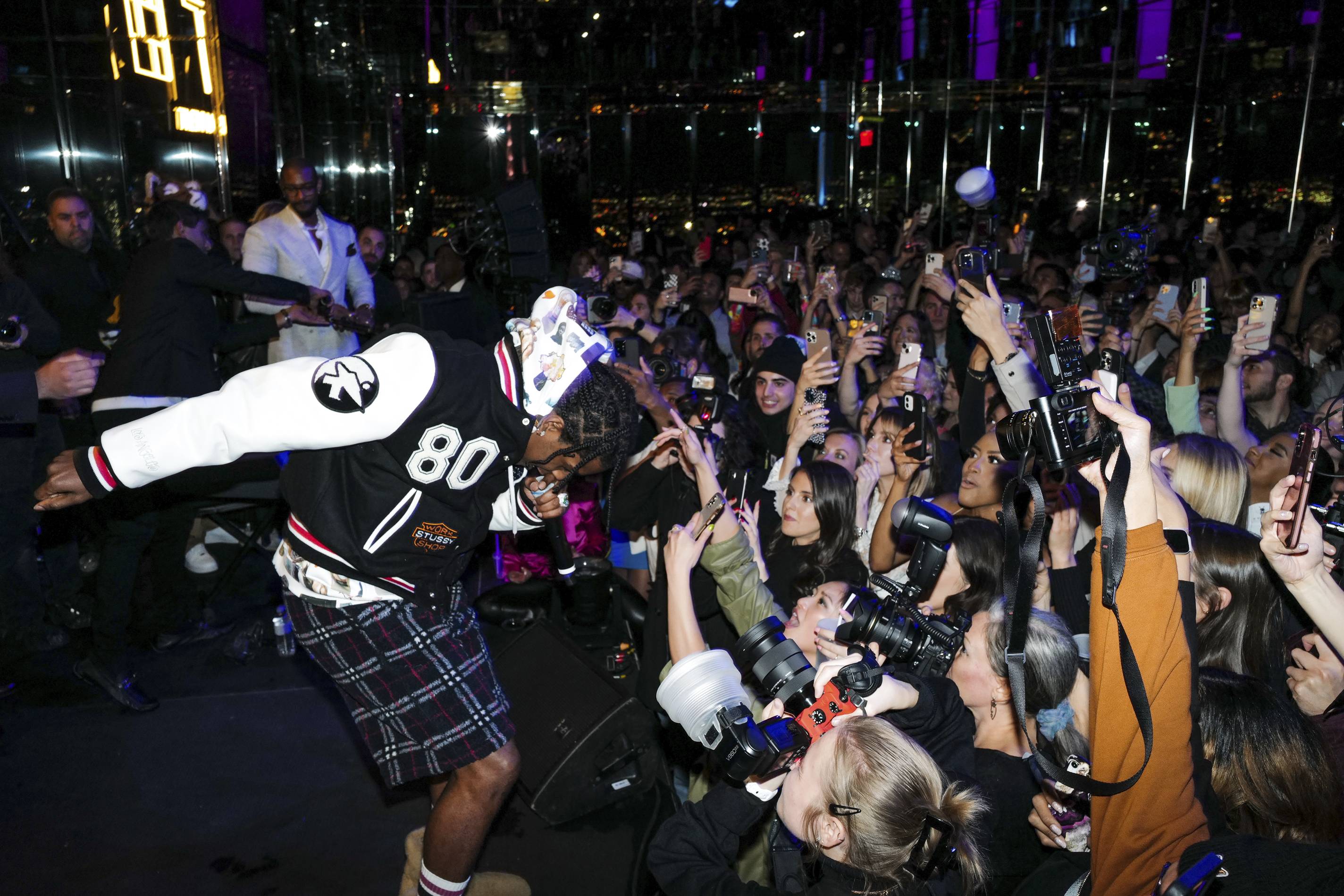 A$AP Rocky performing at the Bilt launch party in NYC