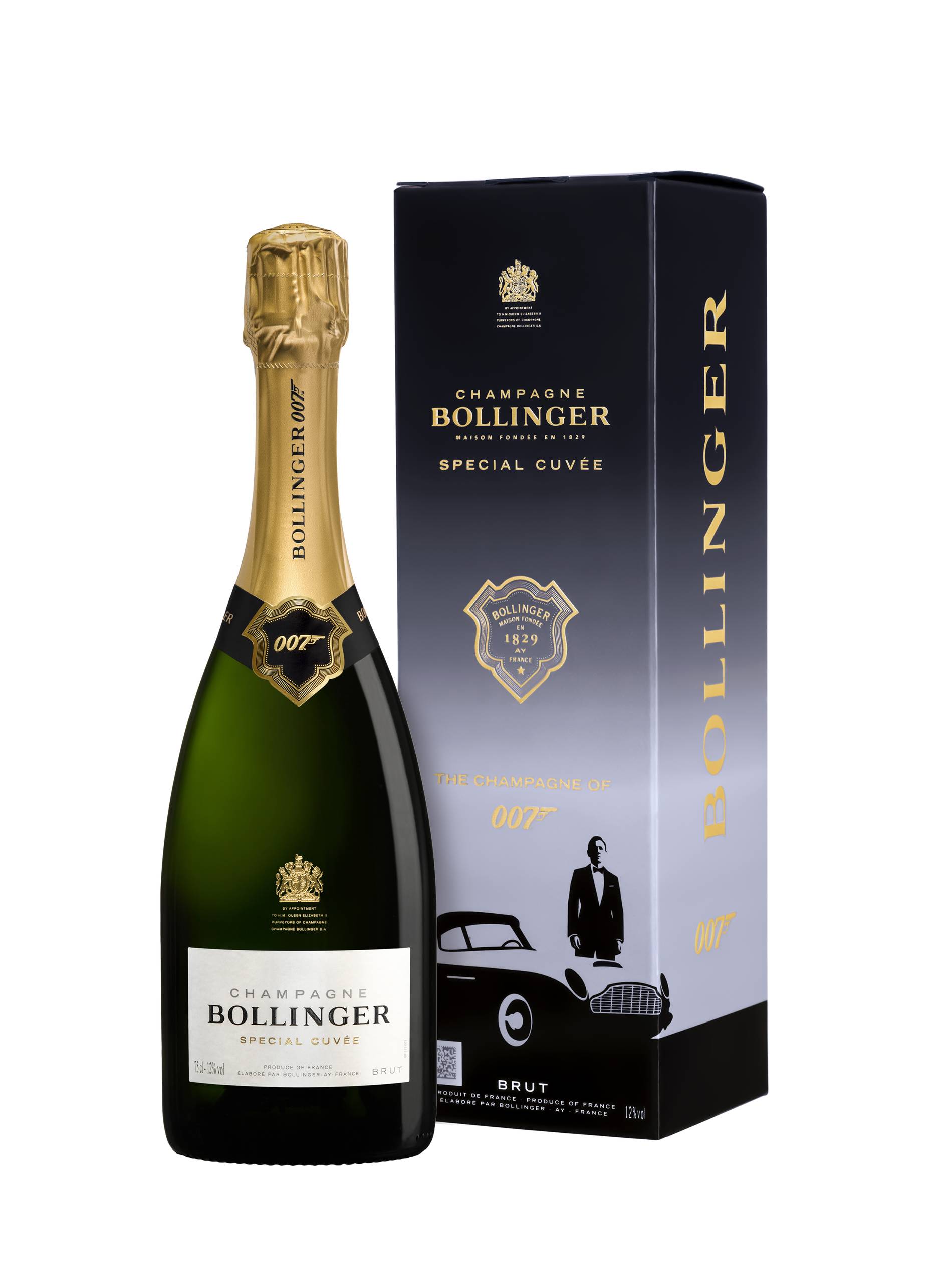 Bollinger champagne limited edition special cuvee 007 bottle and box