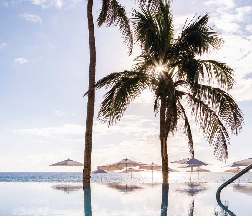 Take a dip in one of the two pools, both of which overlook the sapphire blue waters PHOTO COURTESY OF THE ST. REGIS BERMUDA RESORT