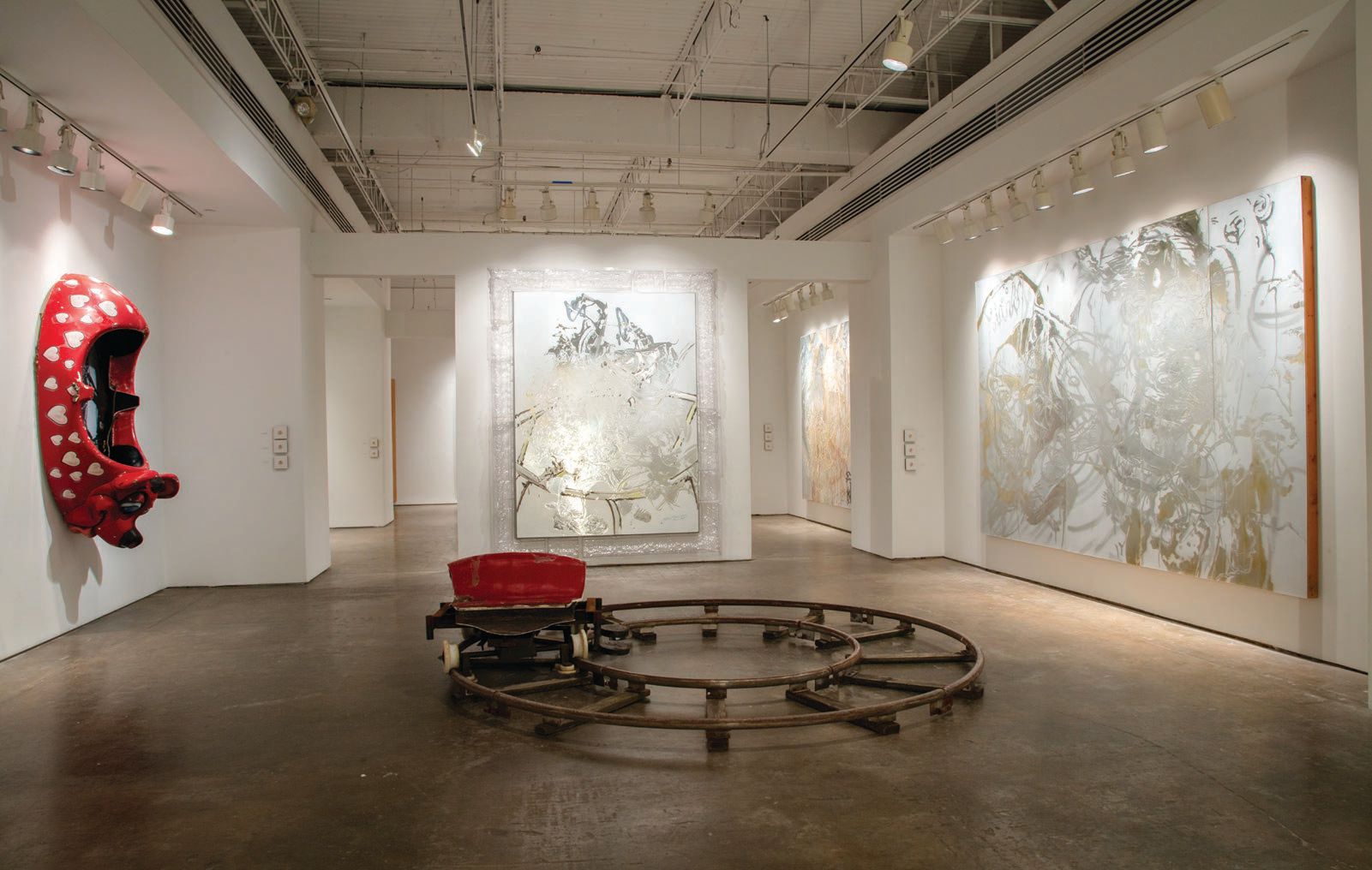 O’Neal’s exhibit About Now: An Introspective on display at Atlanta’s Bill Lowe Gallery. PHOTO BY: MIKE JENSEN