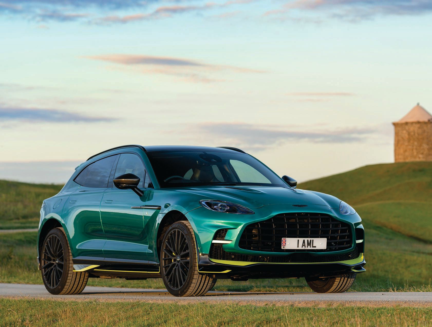 Aston Martin’s bespoke program Q lets buyers customize everything on their DBX707, down to the color of the front spoiler PHOTO COURTESY OF BRANDS