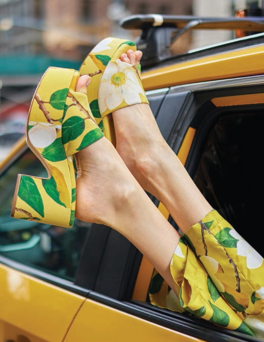 The Oscar de la Renta x Larroudé collab comes just in time for summer. PHOTO COURTESY OF BRAND