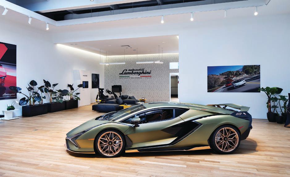 Lamborghini Lounge NYC is sure to fulfill gearheads’ dreams. PHOTO COURTESY OF BRANDS