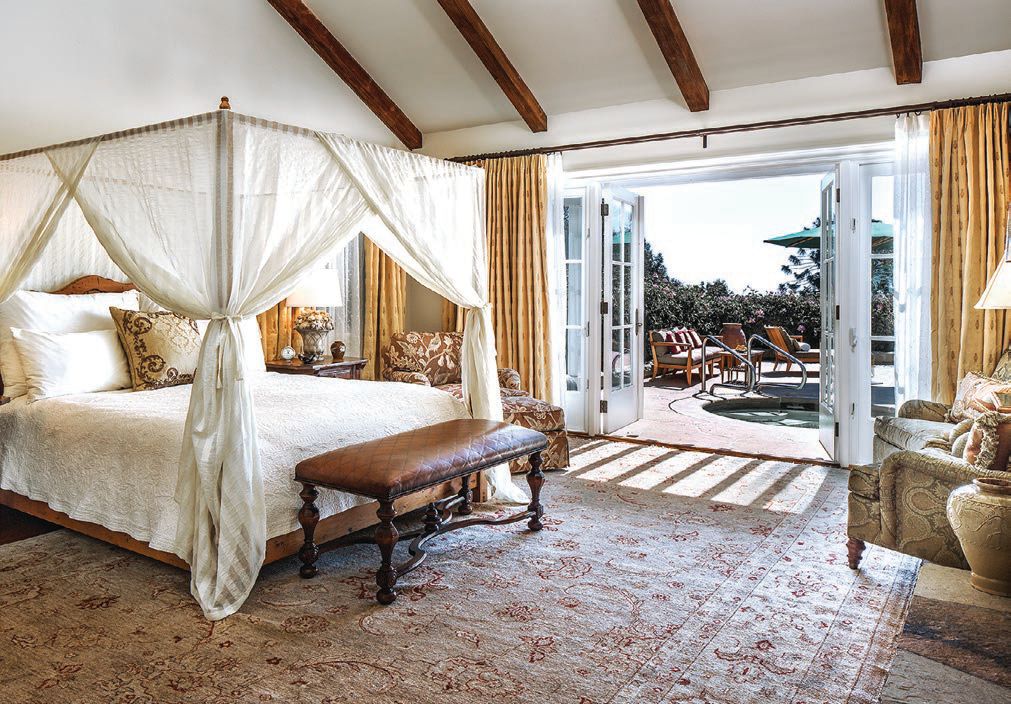 Clocking in at 6,000 square feet, the Warner cottage is the largest of San Ysidro Ranch’s accommodations. PHOTO COURTESY OF SAN YSIDRO RANCH