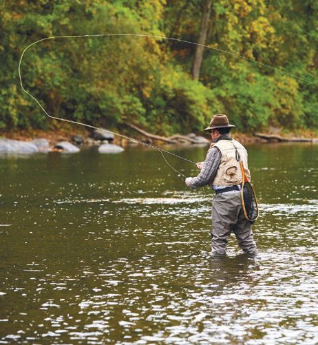 At Troutbeck, guests can enjoy fly-fishing, hiking and river rafting. FLY-FISHING PHOTO BY NICOLE FRANZEN/COURTESY OF TROUTBECK