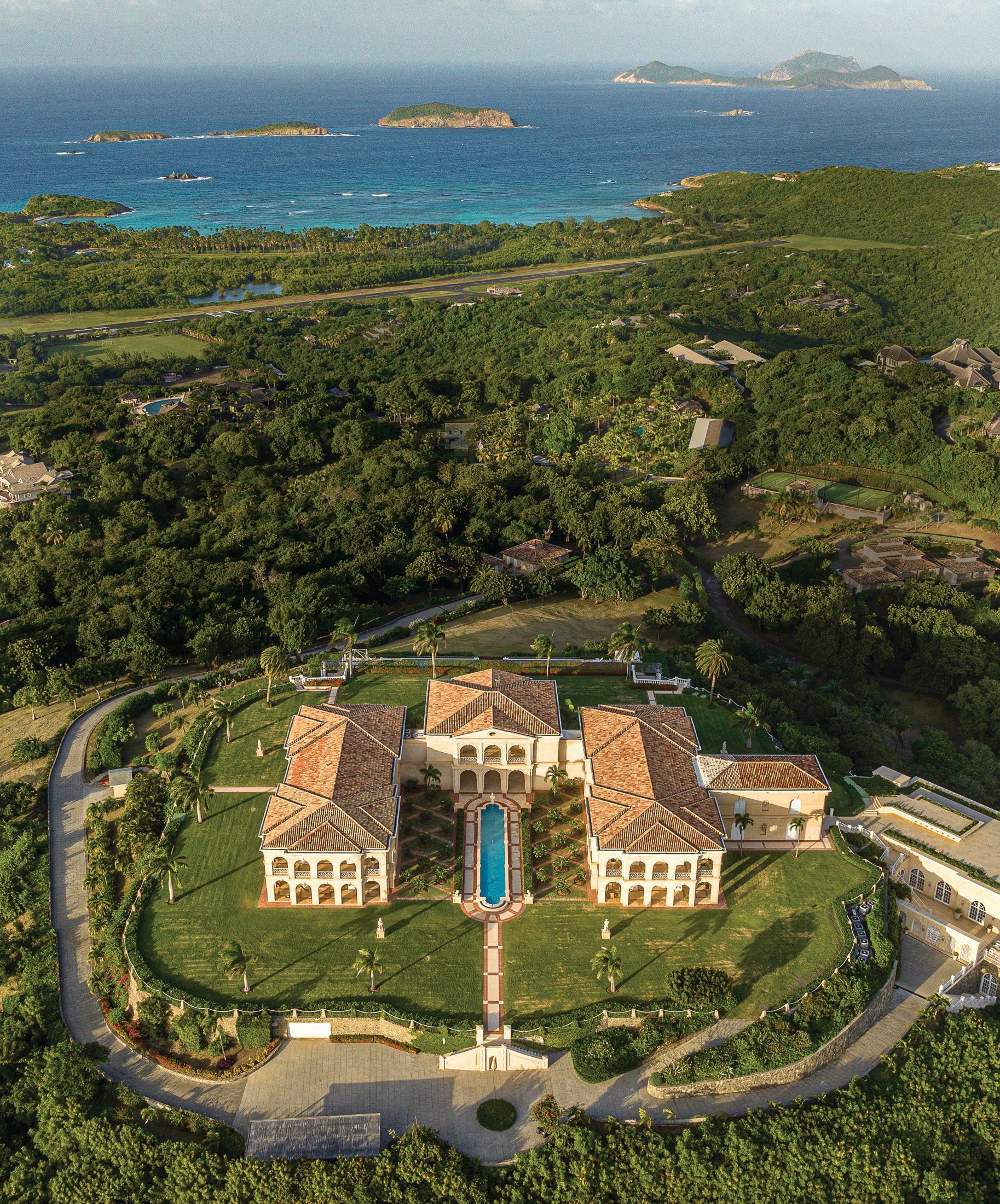 For the first time, guests can rent the 17-acre, nine-bedroom estate The Terraces in Mustique. PHOTO COURTESY OF MUSTIQUE