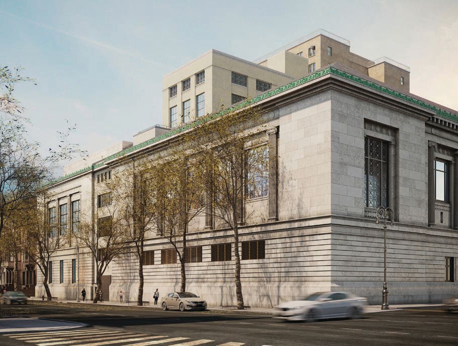 A view of the New-York Historical Society’s expansion project from Central Park West NEW-YORK HISTORICAL SOCIETY RENDERING BY ALDEN STUDIOS FOR ROBERT A.M. STERN ARCHITECTS