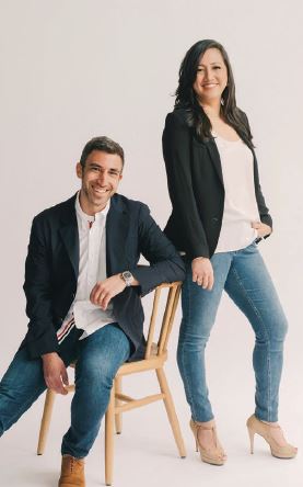 “We called our company At Present as a reminder— to ourselves as much as anyone else—of the meaning that can be found in the here and now,” says At Present CEO and co-founder Marc Bridge, here with cofounder Monica Chambers.