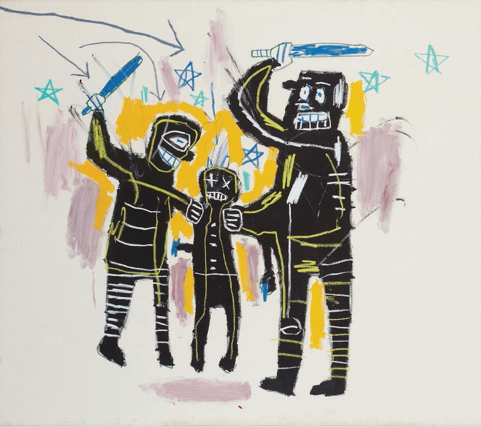 Jean Michel Basquiat, “Jailbirds” (1983) PHOTO: COURTESY OF THE ESTATE OF JEAN-MICHAEL BASQUIAT