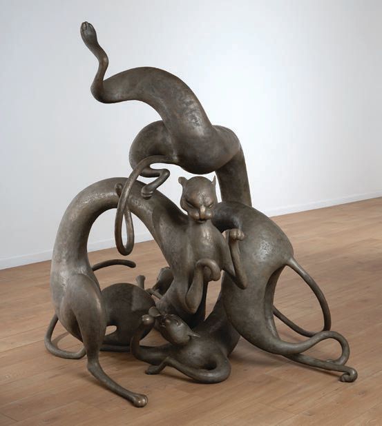 “Strange Loop” (2021, bronze), 64 inches by 50 inches by 74 inches. PHOTO COURTESY OF: THE ARTIST, ALTMAN SIEGEL, SAN FRANCISCO AND PERROTIN