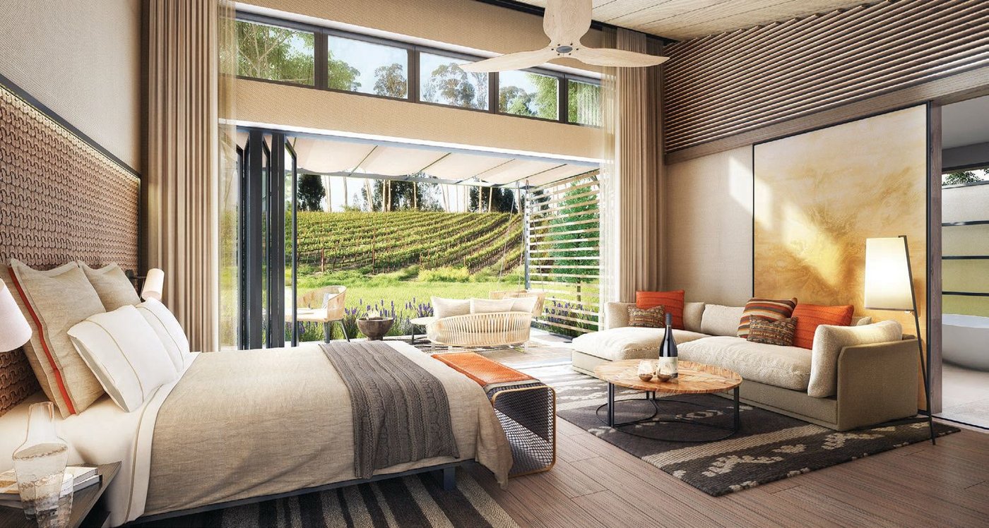 Each accommodation boasts open floor plans with large doors that open to private terraces. PHOTO COURTESY OF BRANDS