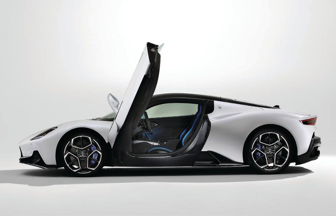 Maserati continues to up the ante on automotive power with its MC20 supercar. PHOTO COURTESY OF BRAND