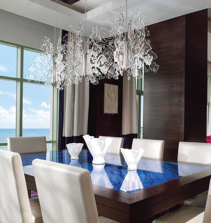  The Penthouse Suite’s dining room is fit for the poshest of repasts. PHOTO COURTESY OF BRAND