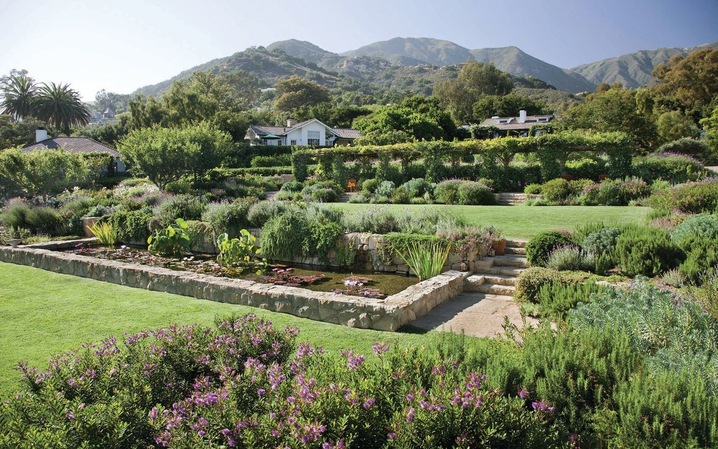 A look at San Ysidro Ranch’s lush grounds, where its 38 cottages are hidden among the foliage. PHOTO COURTESY OF SAN YSIDRO RANCH