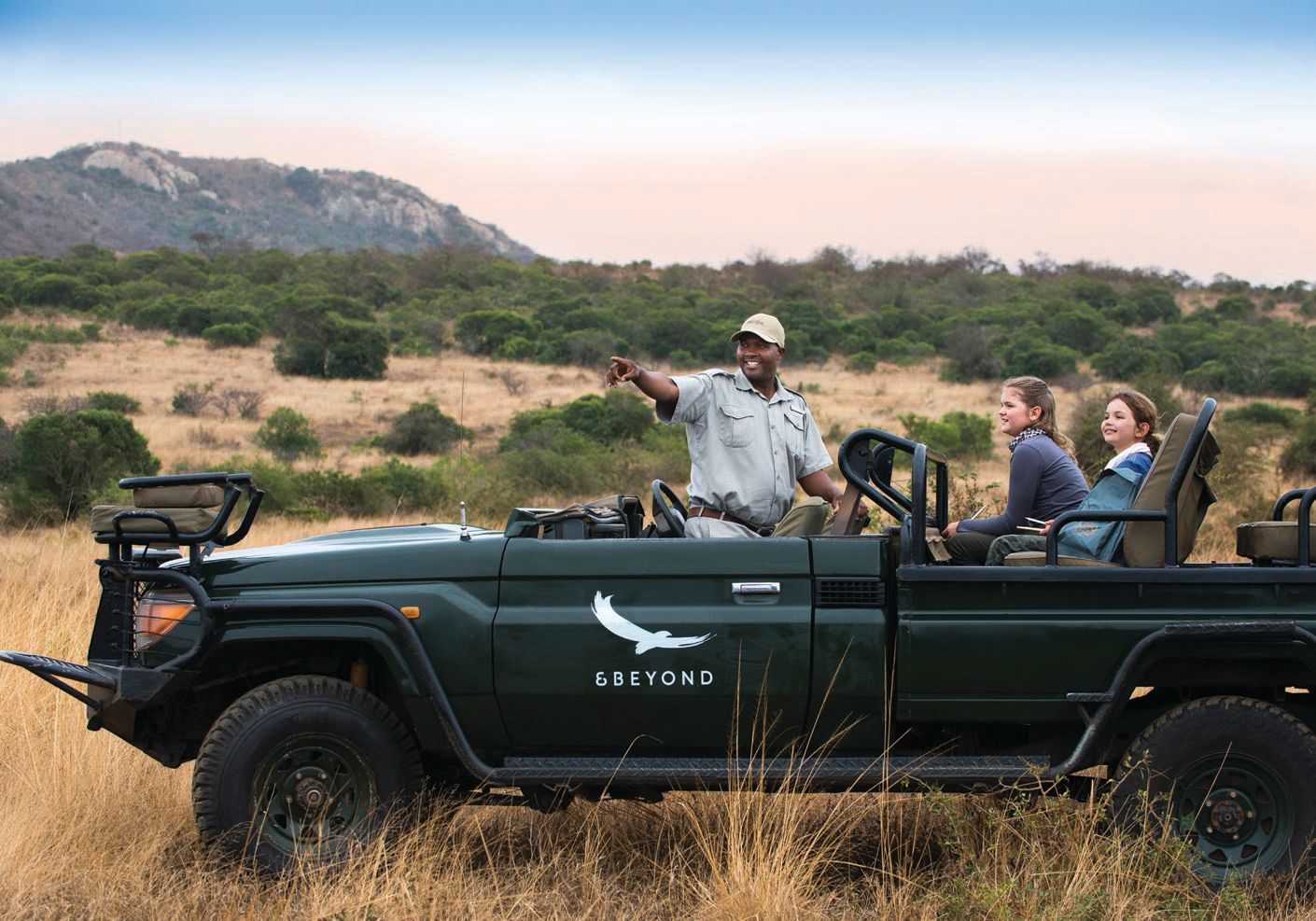 WILDchild guests on a game drive at South Africa’s Phinda Private Game Reserve PHOTO COURTESY OF BRAND 