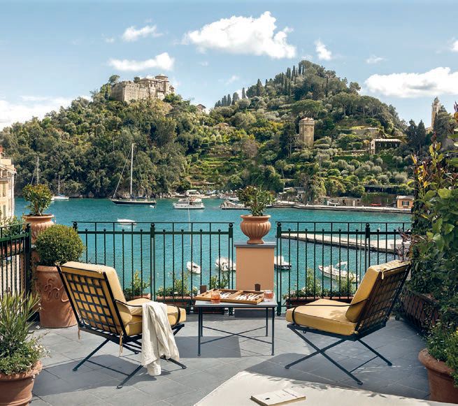 Designed by Festen Architecture, Splendido Mare’s 14 rooms offer spectacular views and come dressed in rich Italian fabrics. PHOTO COURTESY OF BRANDS