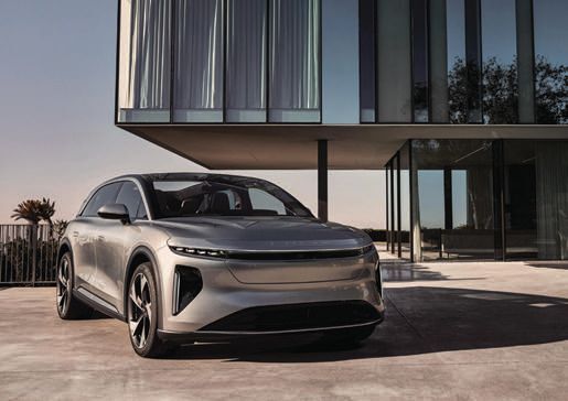 With speedy charging and sleek looks, Lucid’s 2025 Gravity is one hotly anticipated vehicle. PHOTO COURTESY OF BRANDS