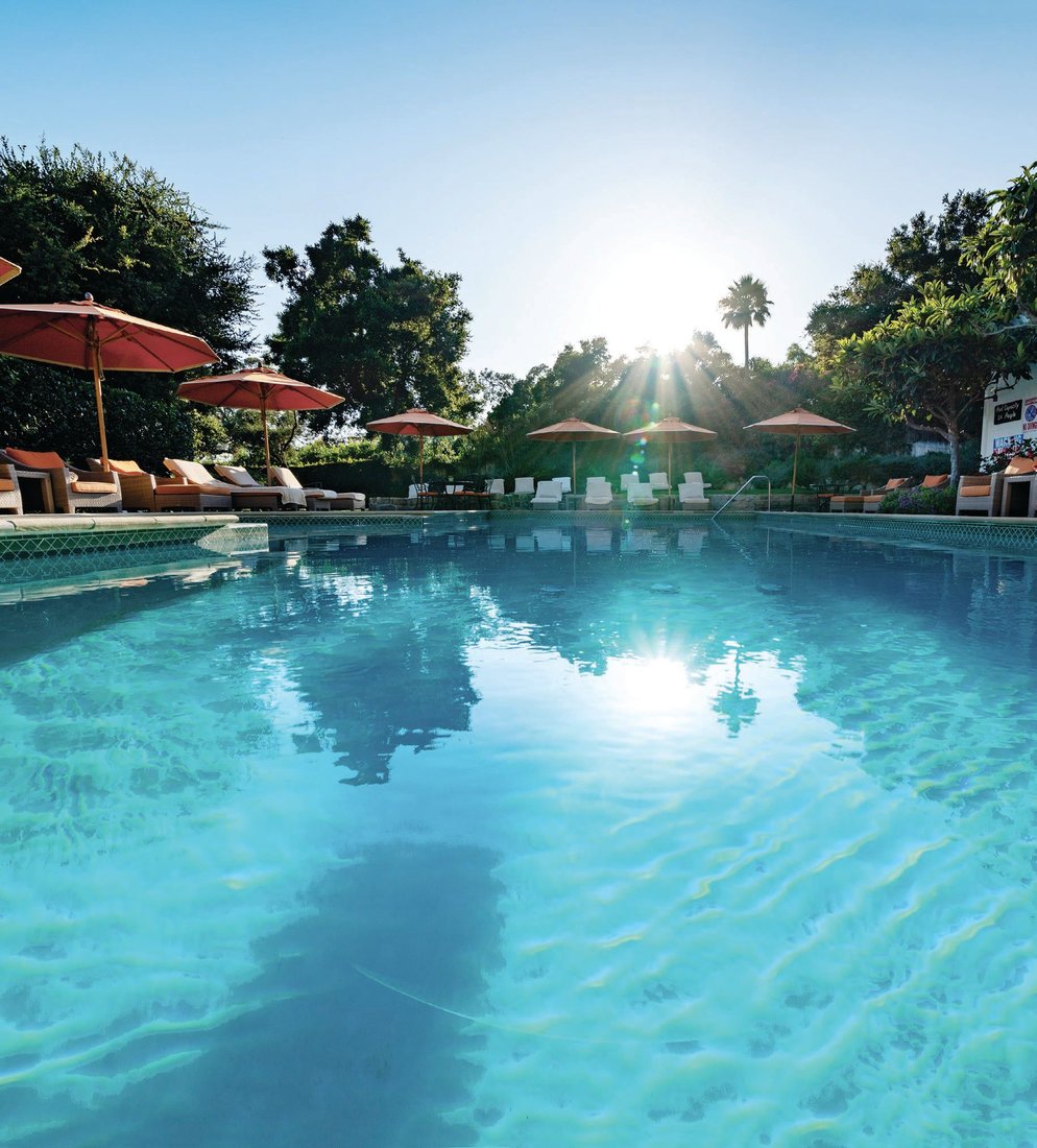 The relaxing pool oasis.PHOTO COURTESY OF SAN YSIDRO RANCH