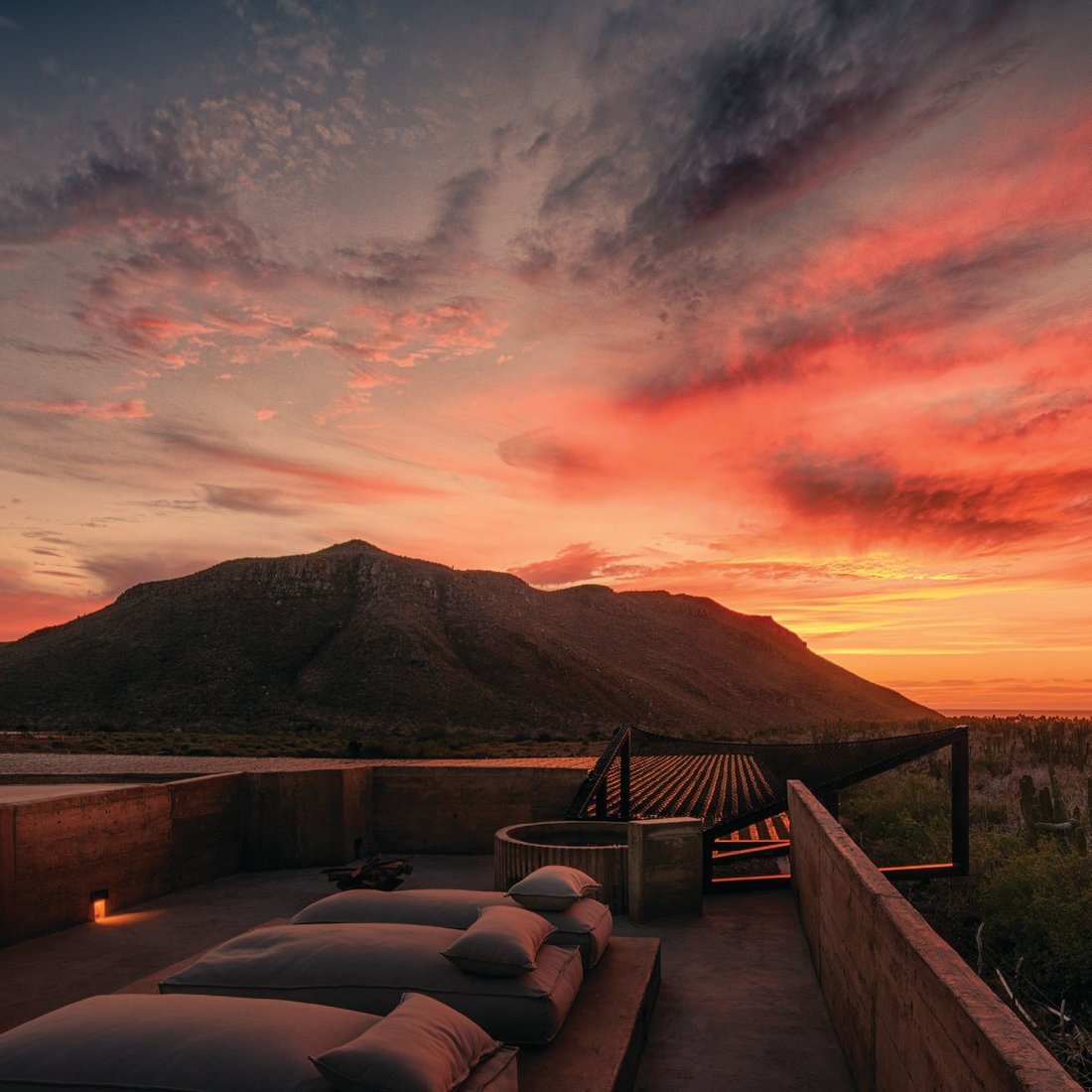 Book one of Paradero Todos Santos’ rooftop suites for uninterrupted views of the region’s stunning sunsets. PHOTO COURTESY OF PARADERO TODOS SANTOS