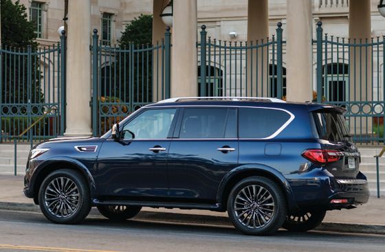 Infiniti’s QX80 takes SUV sophistication to a powerful new level. PHOTO COURTESY OF BRANDS