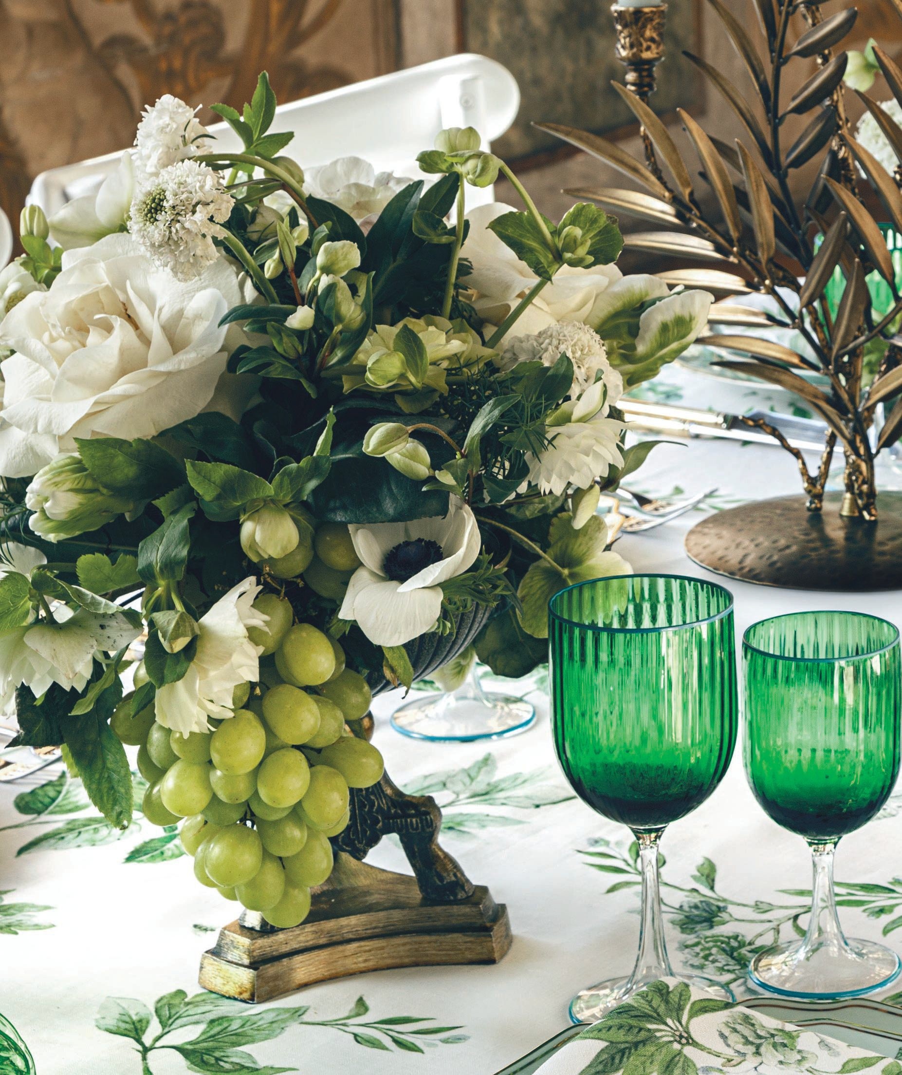 An elegant table set with the Secret Garden collection. PHOTO COURTESY OF BRAND