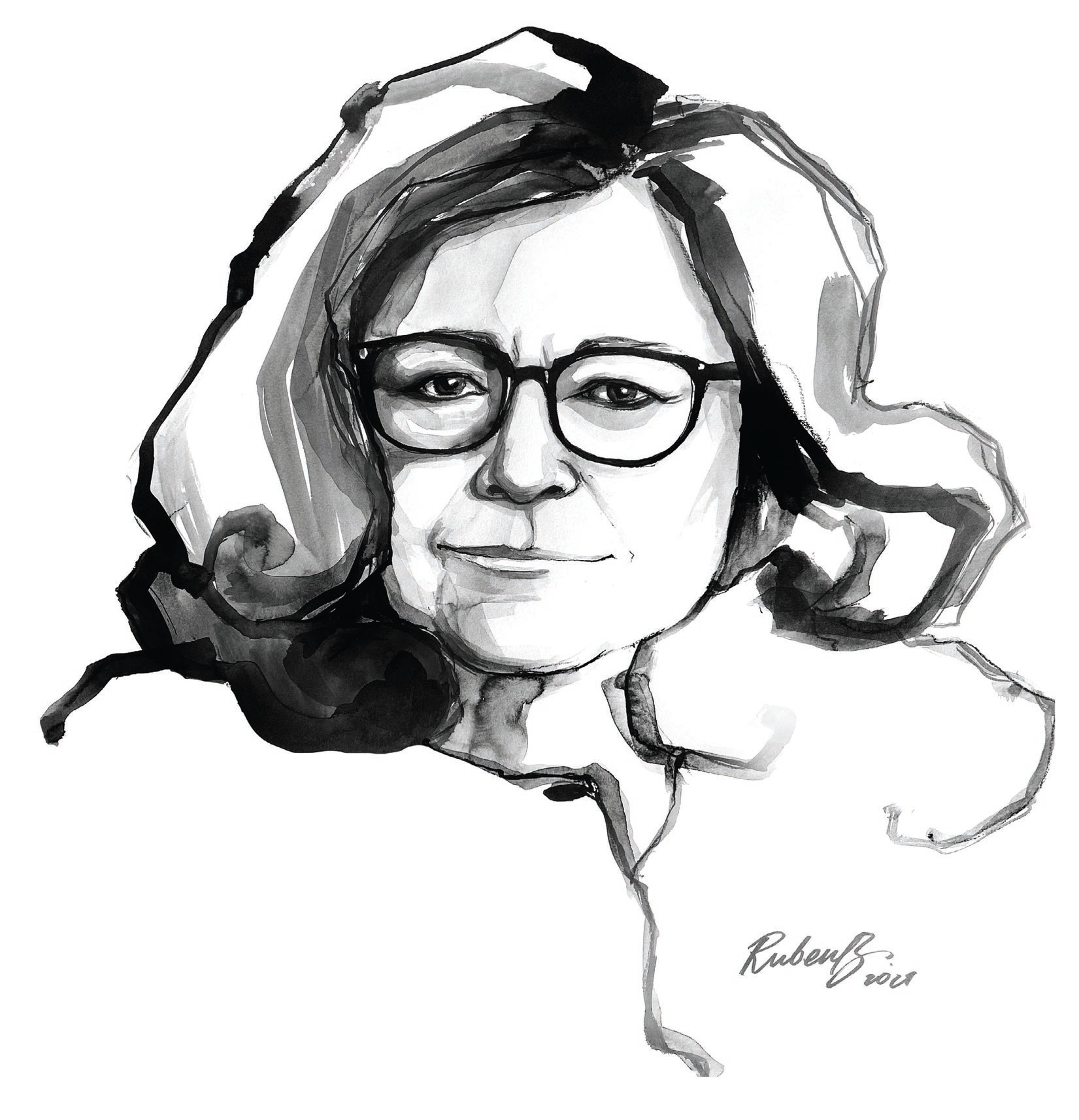 The book features original artwork (pictured: Fern Mallis) by Ruben Baghdasaryan. ILLUSTRATION BY RUBEN BAGHDASARYAN/COURTESY OF FERN MALLIS/RIZZOLI.