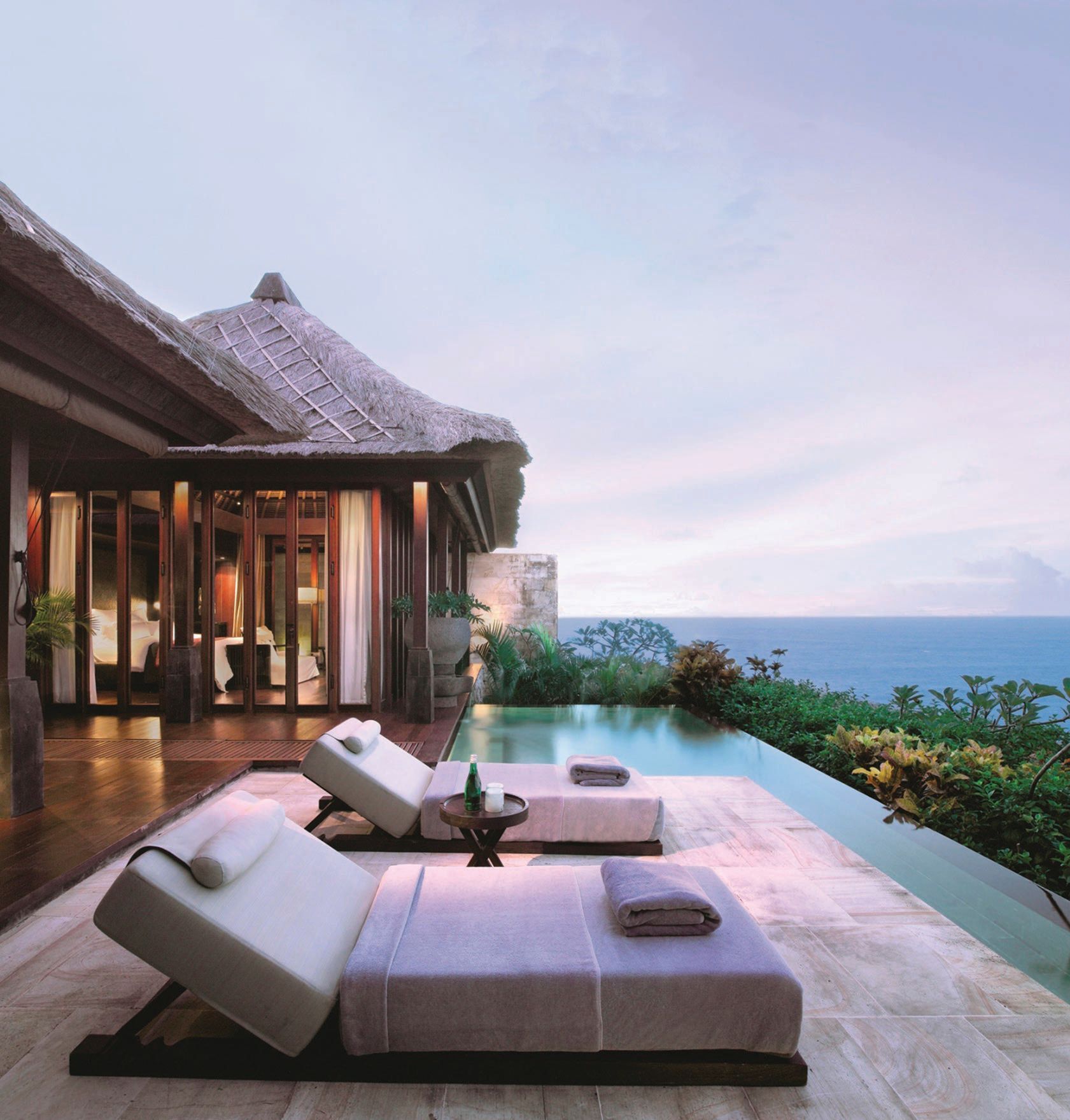 Bulgari Resort Bali’s Ocean Cliff Villas offer unobstructed ocean views and serene plunge pools. PHOTO COURTESY OF BULGARI HOTELS & RESORTS