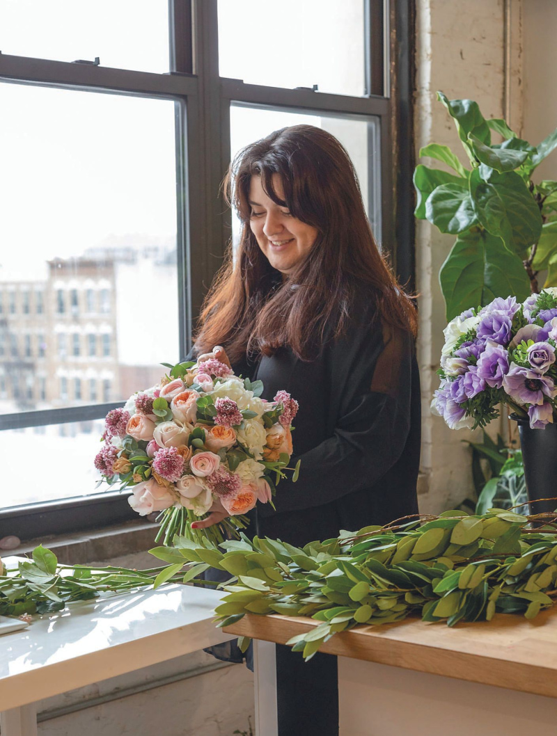 Emily Mathison, creative director of McQueens Flowers New York. PHOTO COURTESY OF MCQUEENS FLOWERS