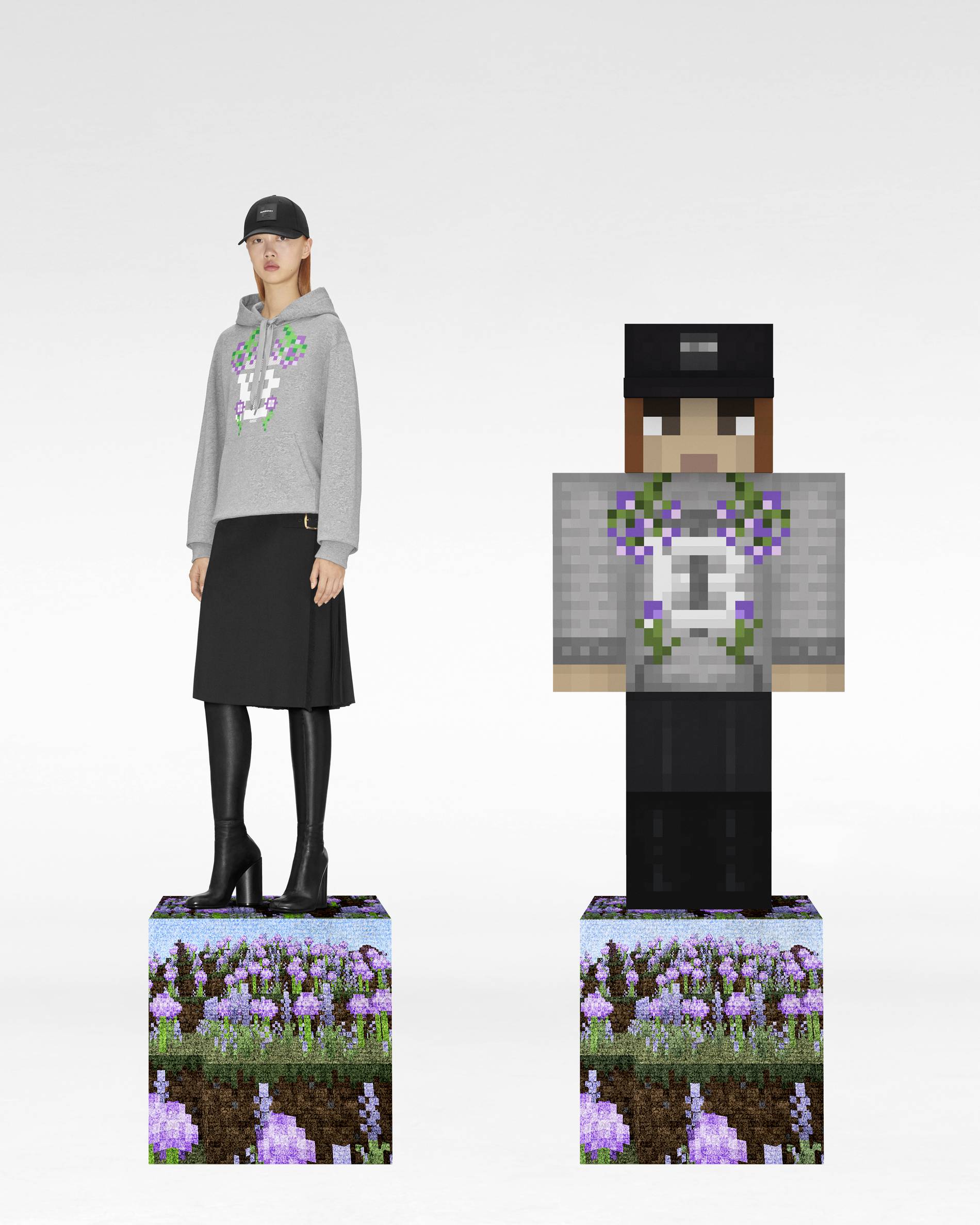 burberry and minecraft collaborative sweater