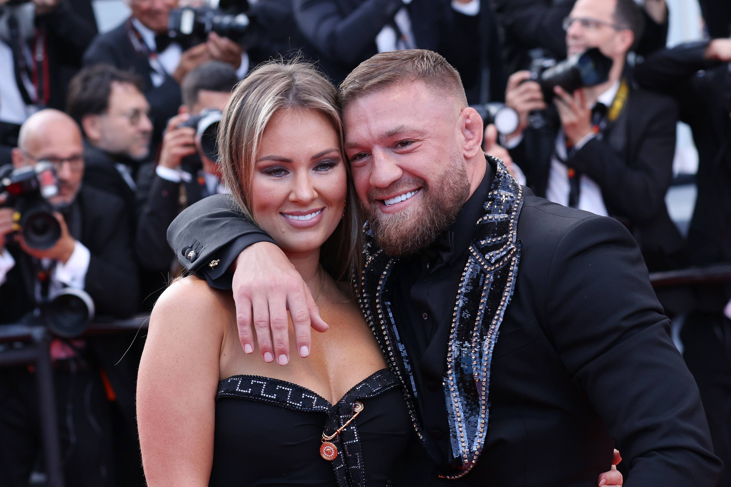 Dee Devlin and Conor McGregor attend the screening of "Elvis" during the 75th annual Cannes film festival at Palais des Festivals on May 25, 2022 in Cannes, France. 