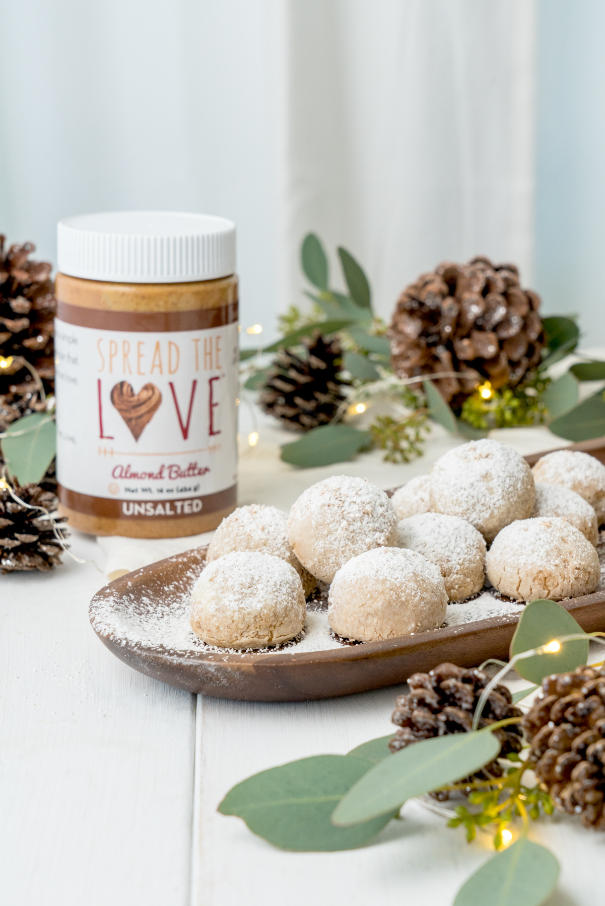 spiced almond butter snowball cookies from spread the love