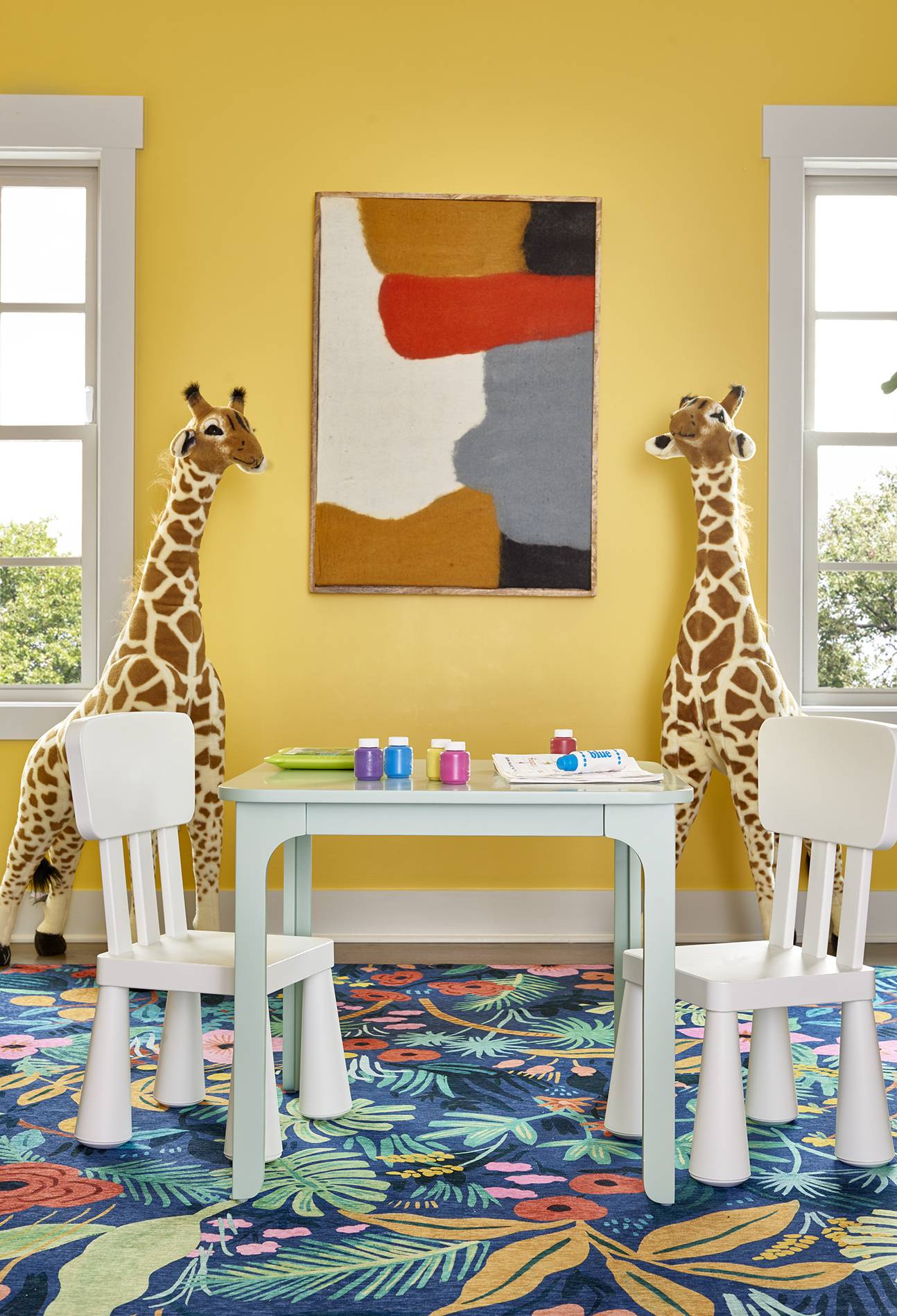 Leah Alexander interior design of children's play room, photo by Marc Mauldin