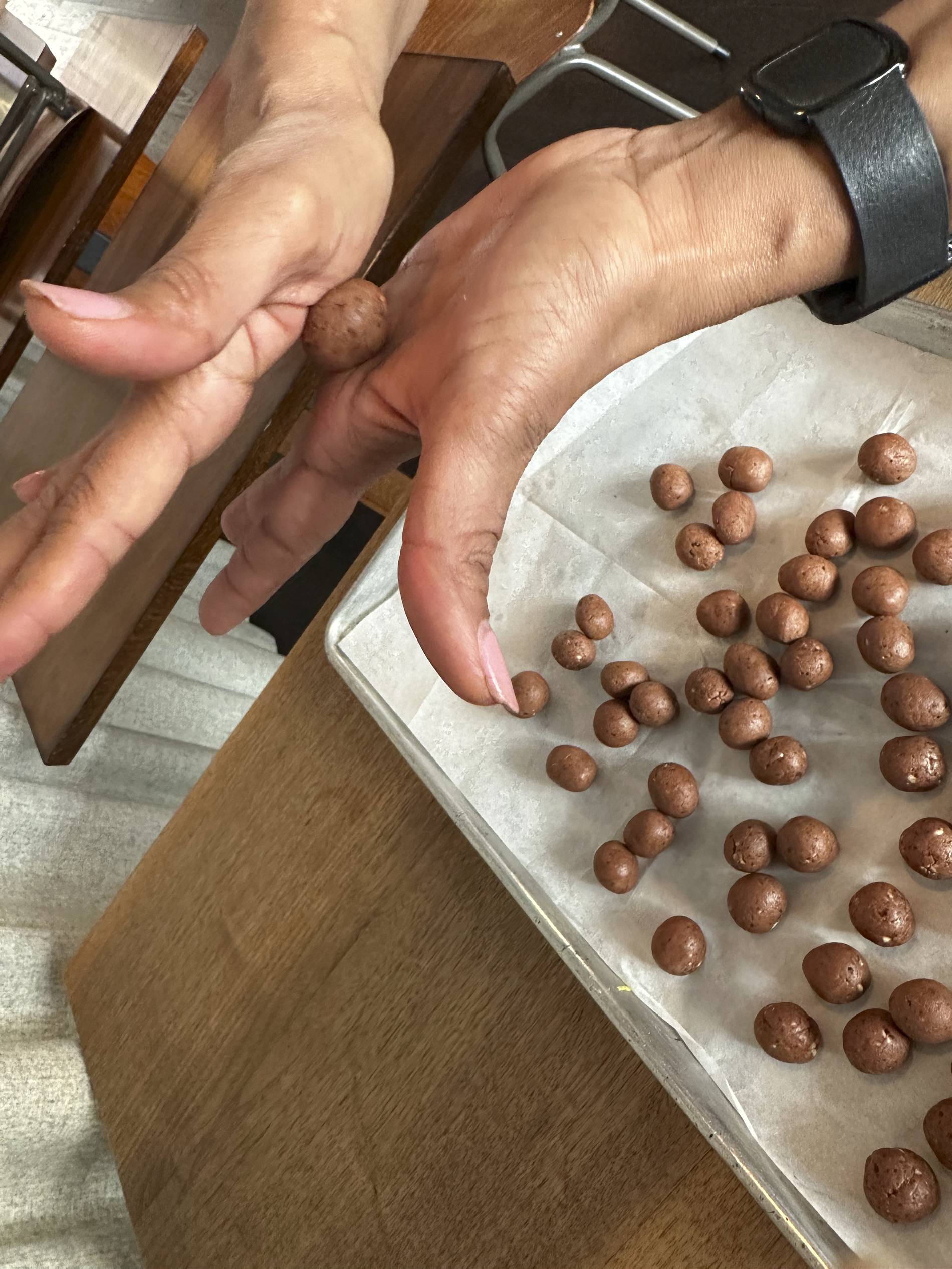 rolling chocolate jamuns by besharam in san francisco