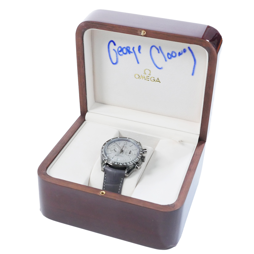 george clooney's autographed omega speedmaster watch