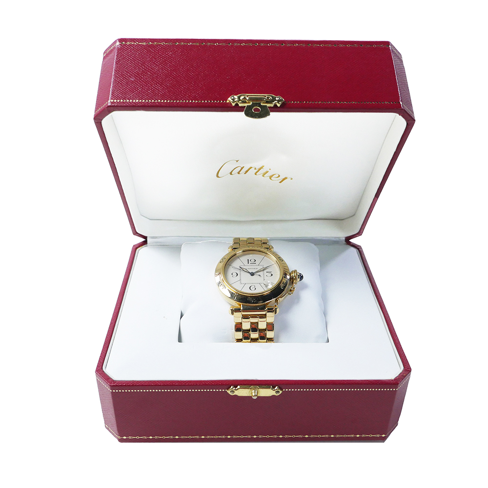 Cartier Pasha Automatic 18k Yellow Gold 38mm Watch 820907
