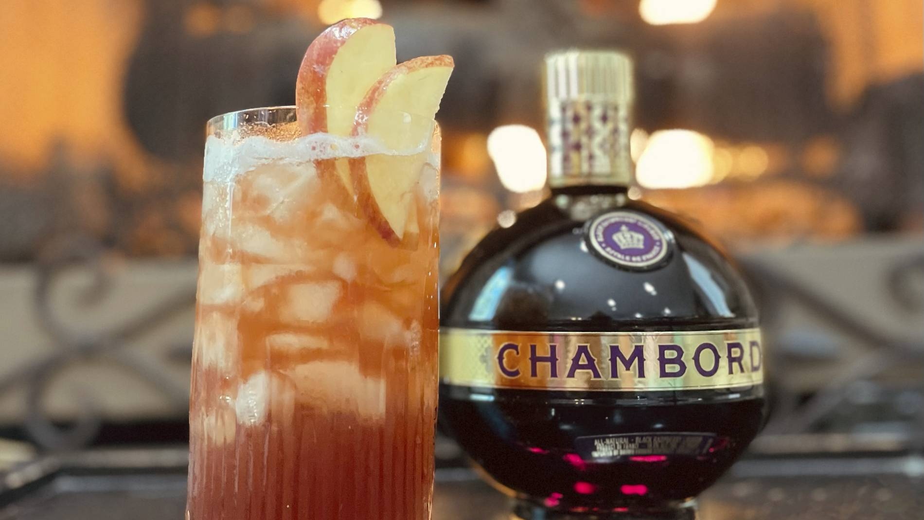 apple berry cider cocktail from Chambord