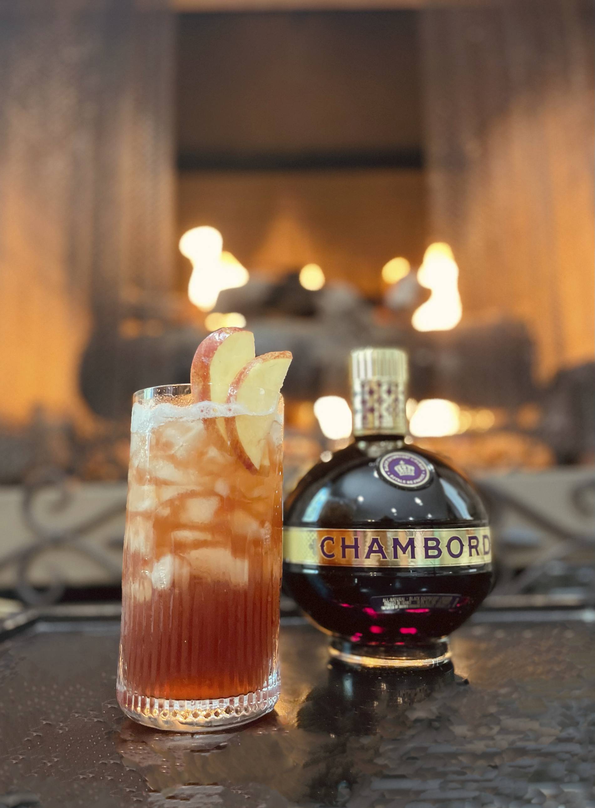 apple berry cider cocktail by chambord