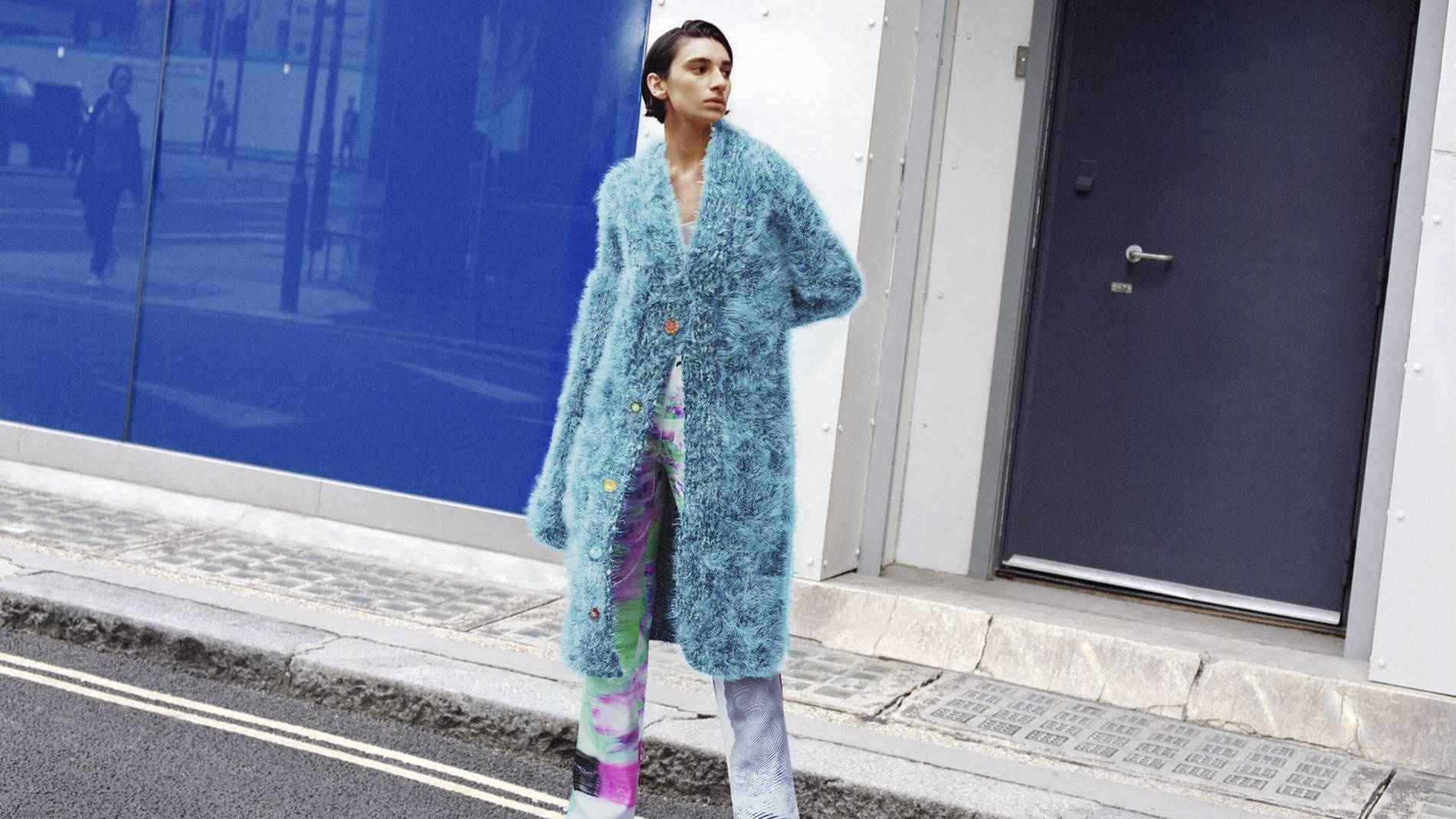Farfetch model wears Dolce & Gabbana in digital rendering